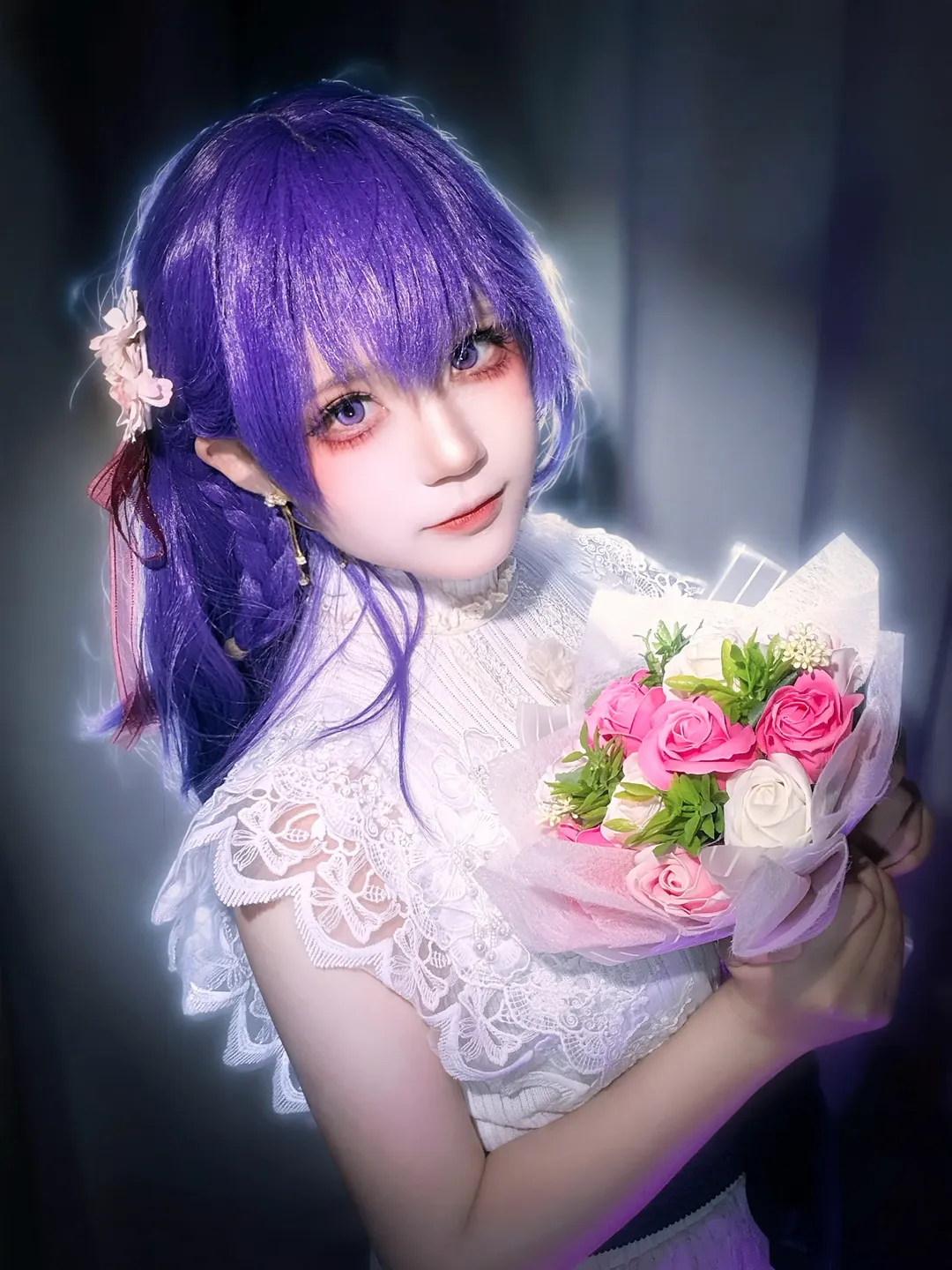 Fate, 間桐櫻cos, 二次元日常, 蕾絲洋裝, 紫發cosplay