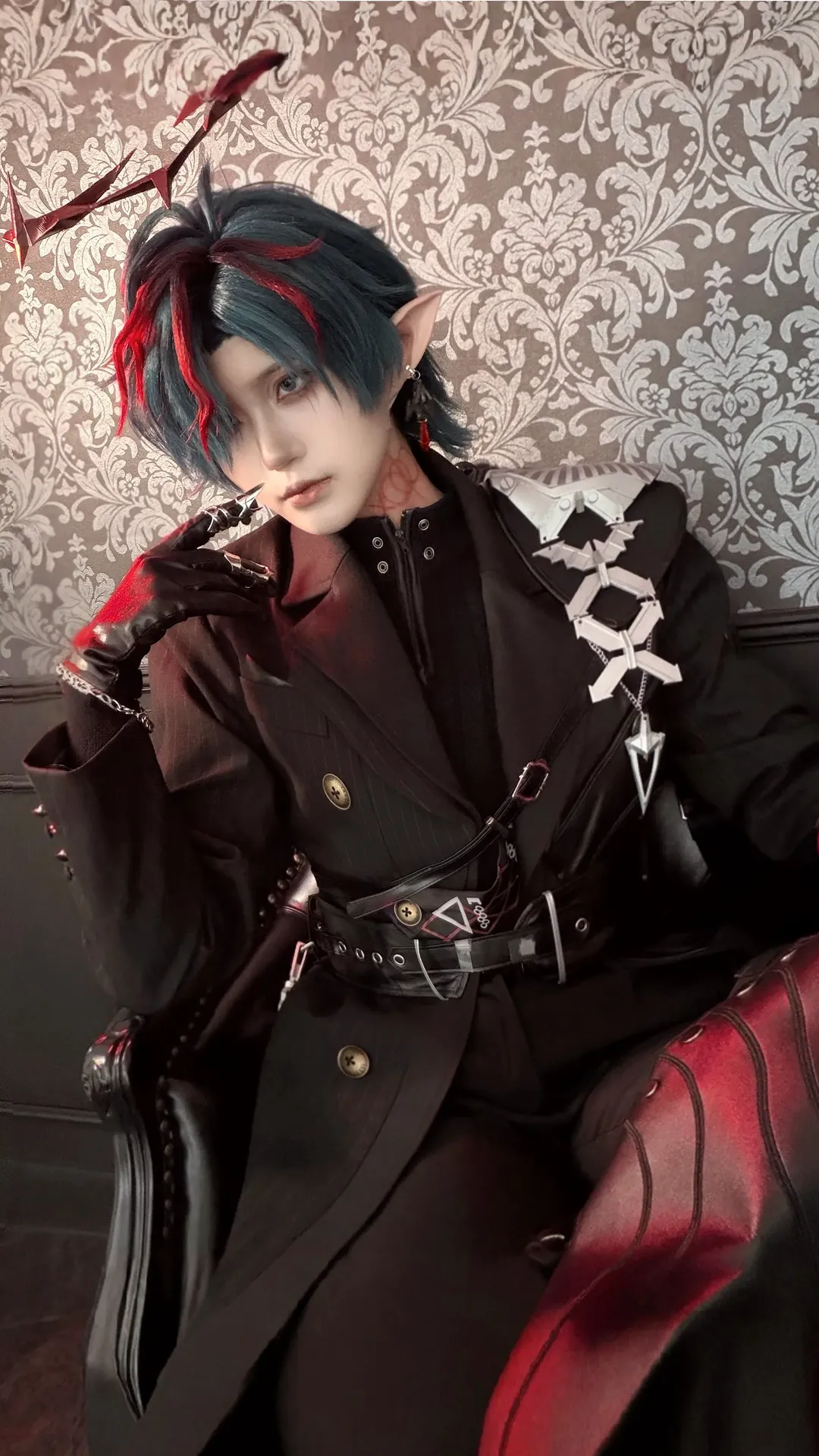 明日方舟終末地, 精靈耳cos, 明日方舟cos, 暗黑系cosplay, 卡繆cos