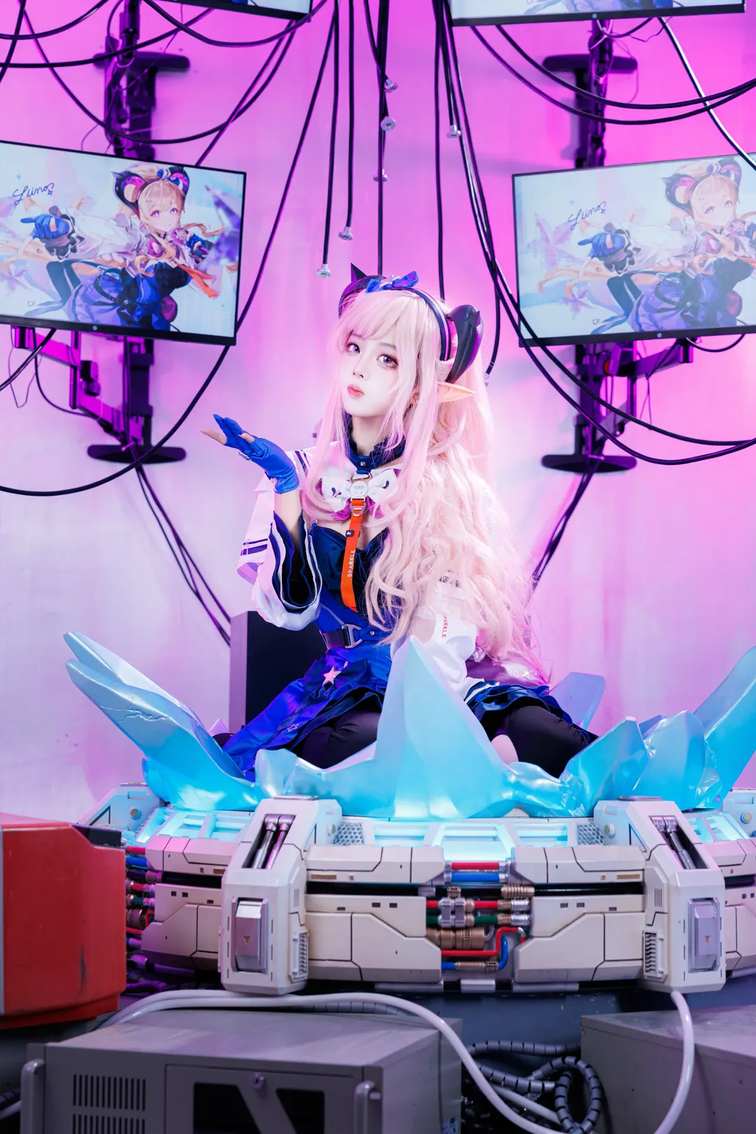 cosplay, 赛博朋克, 终末地, 梨诺cos, 丝袜 - 第3张
