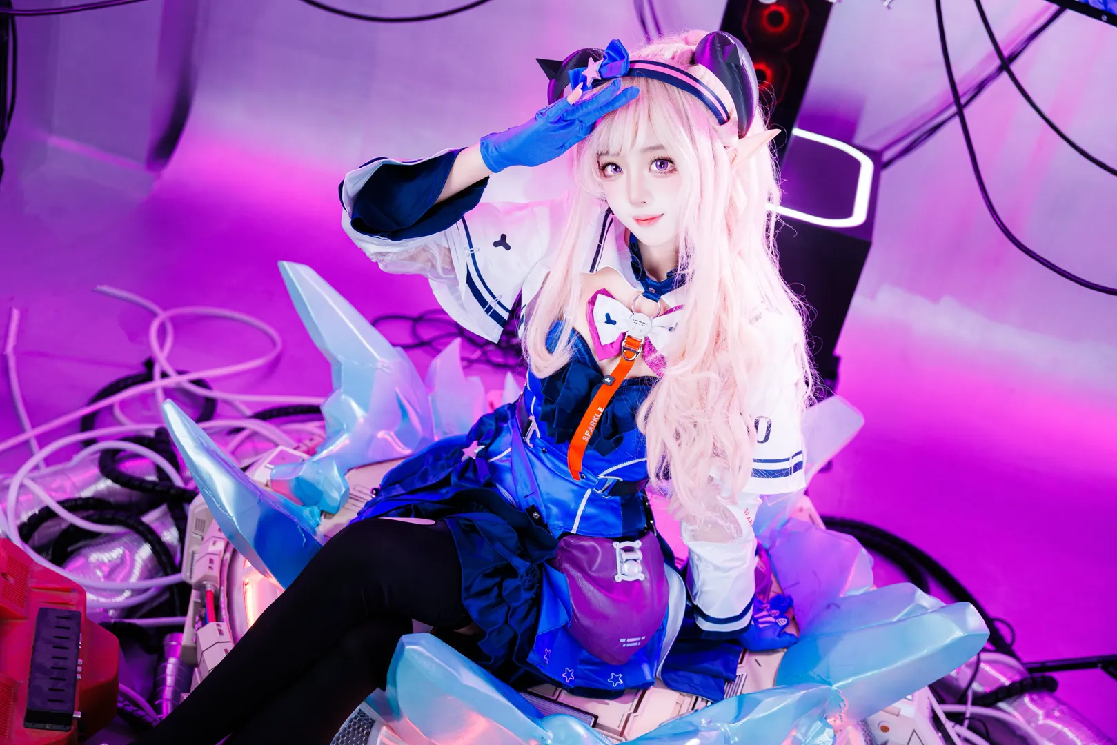 cosplay, 赛博朋克, 终末地, 梨诺cos, 丝袜 - 第6张