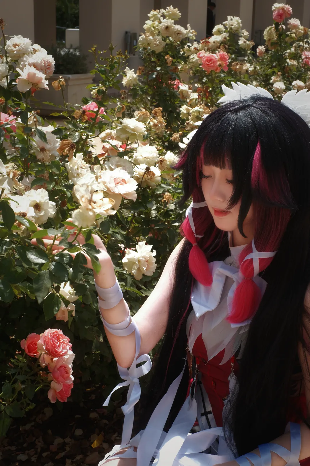 原神, 空月の歌, コロンビーナ コスプレ, コスプレ撮影, 屋外ポートレート