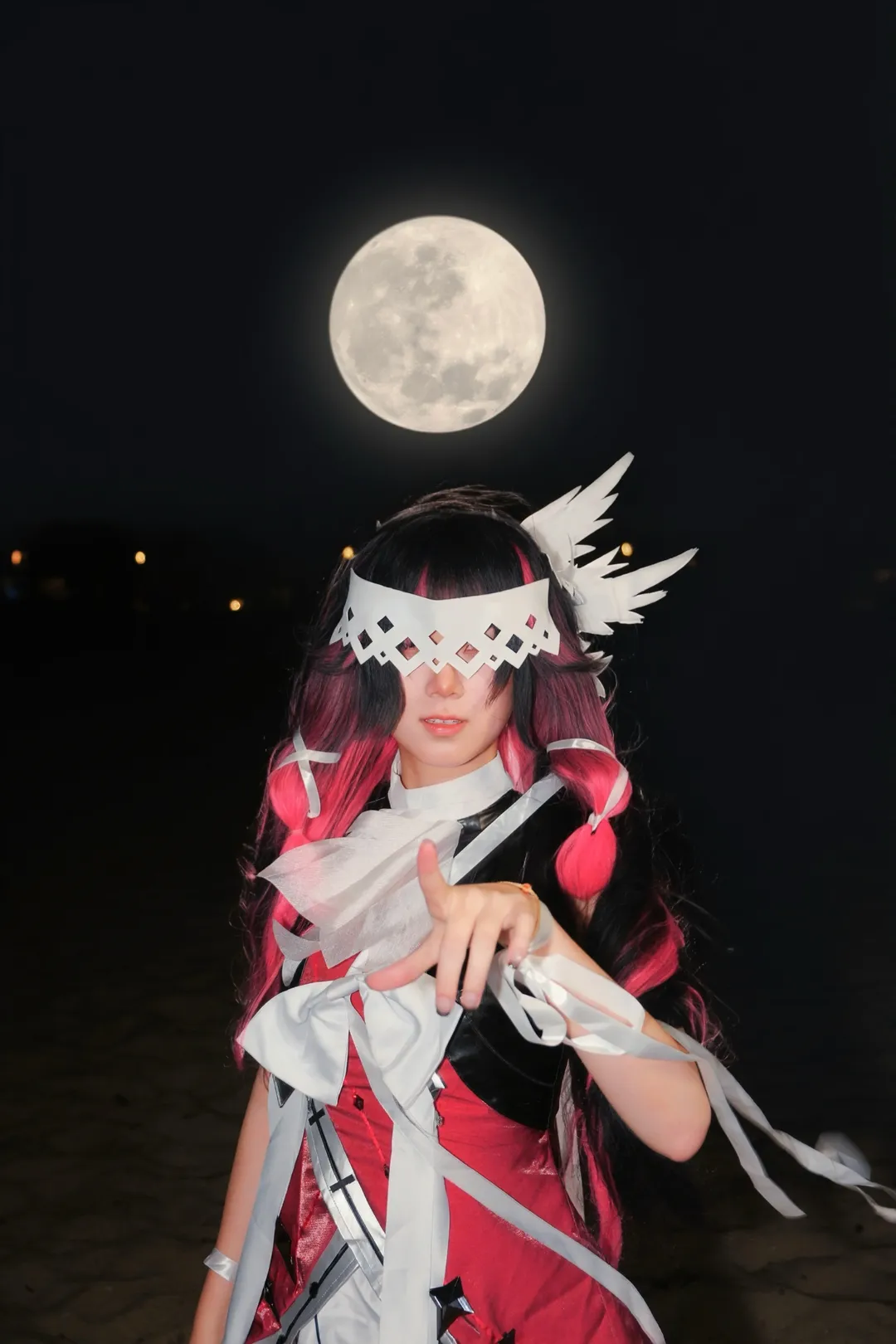 原神, 哥伦比娅cos, cosplay, cos正片, 月夜摄影