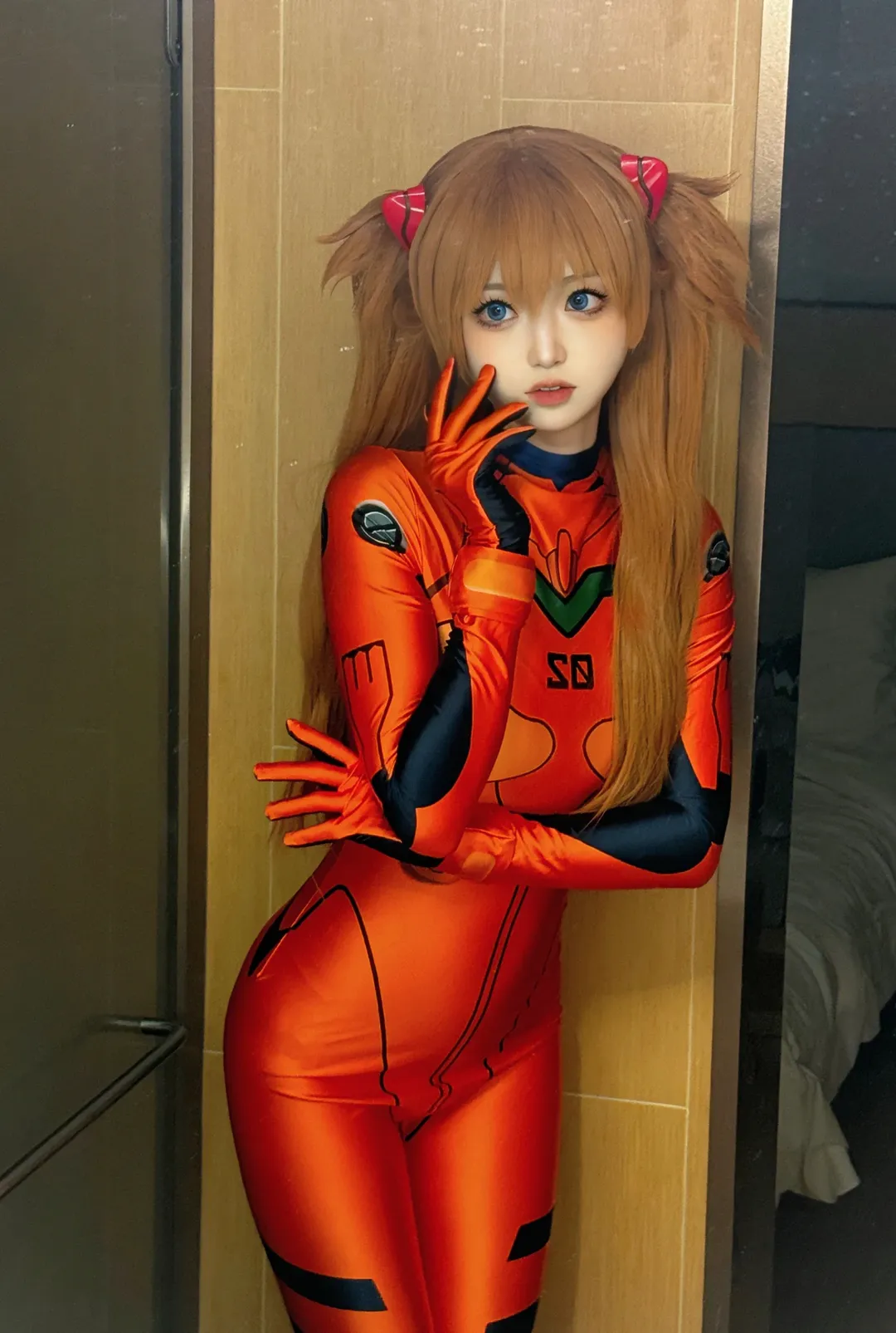 角色扮演, cosplay, 明日香cos, 新世纪福音战士, 紧身衣 - 第3张