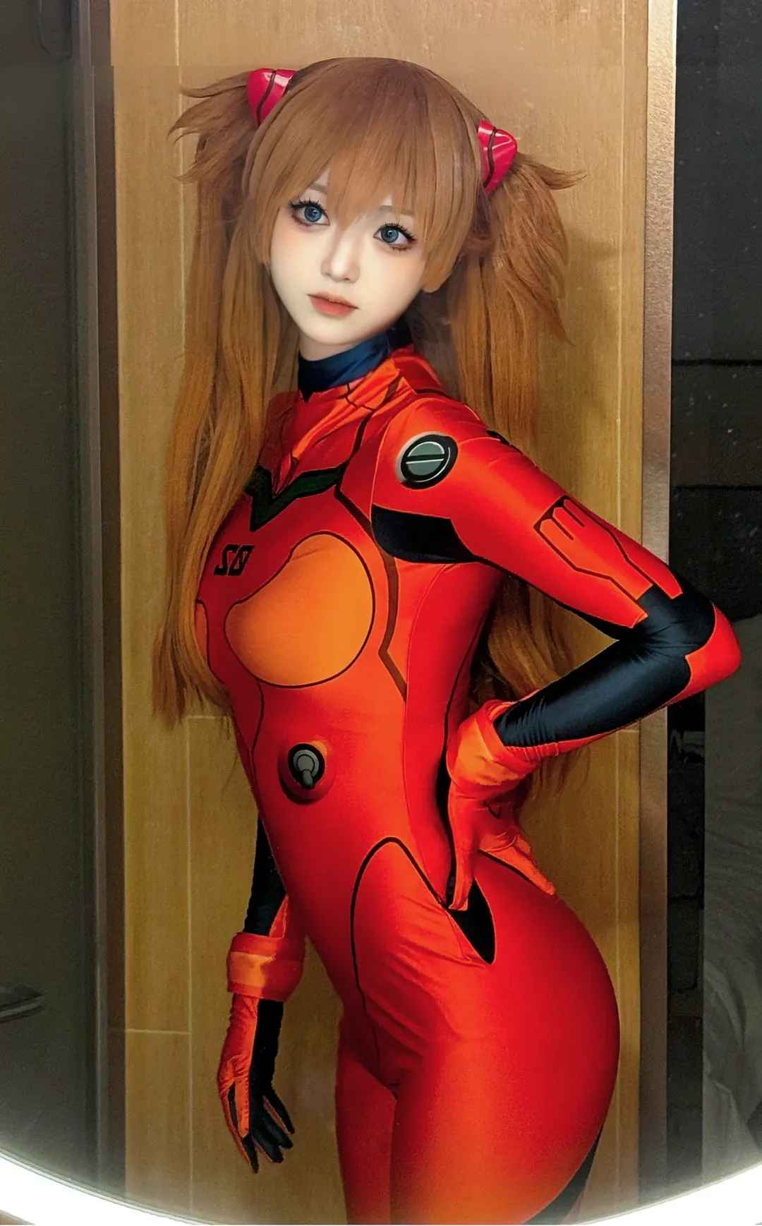 角色扮演, cosplay, 明日香cos, 新世纪福音战士, 紧身衣 - 第5张