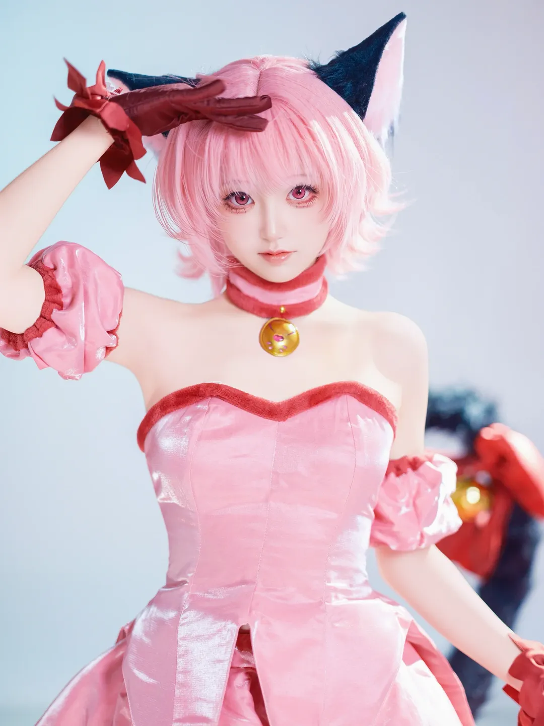 二次元摄影, 兽耳少女, 粉色兽耳, 桃宫莓cos, 东京猫猫