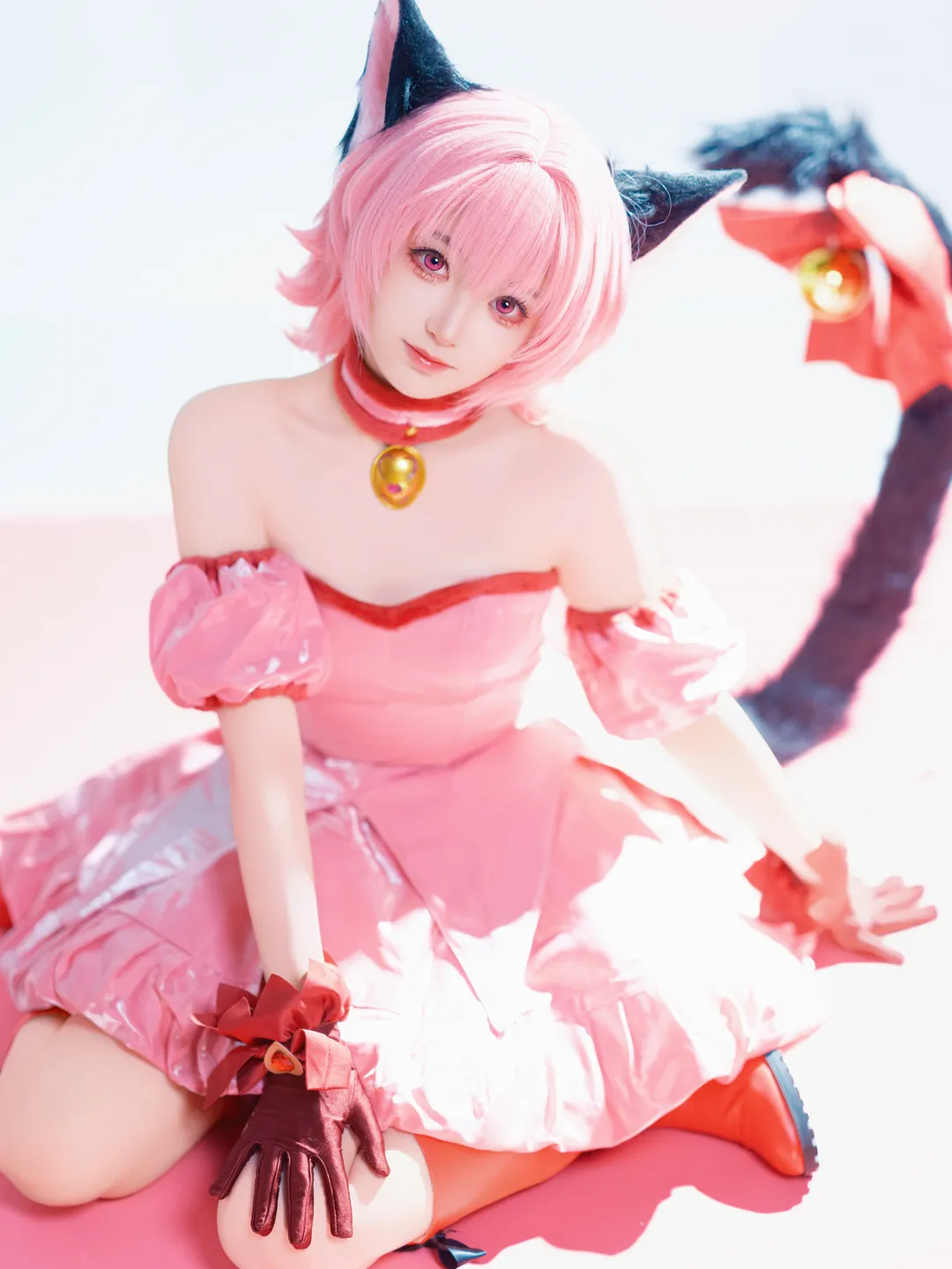 少女写真, ピンク系, 猫耳コスプレ, 桃宮いちごコスプレ, 東京ミュウミュウ - 2枚目