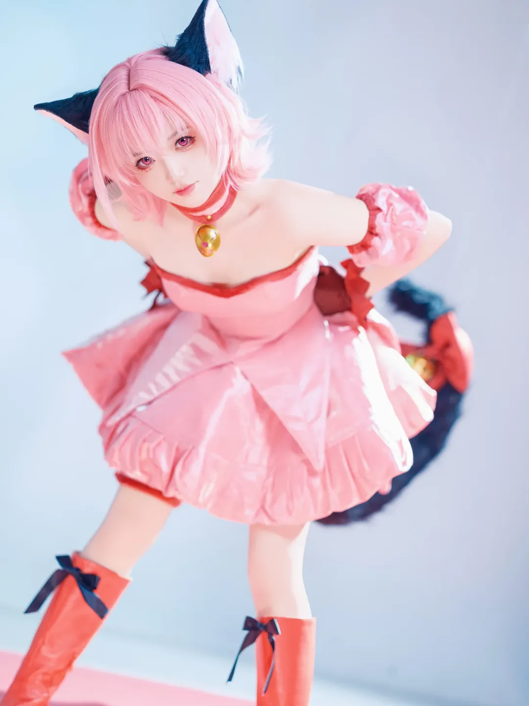 少女写真, 粉色系, 猫耳cos, 桃宫莓cos, 东京猫猫