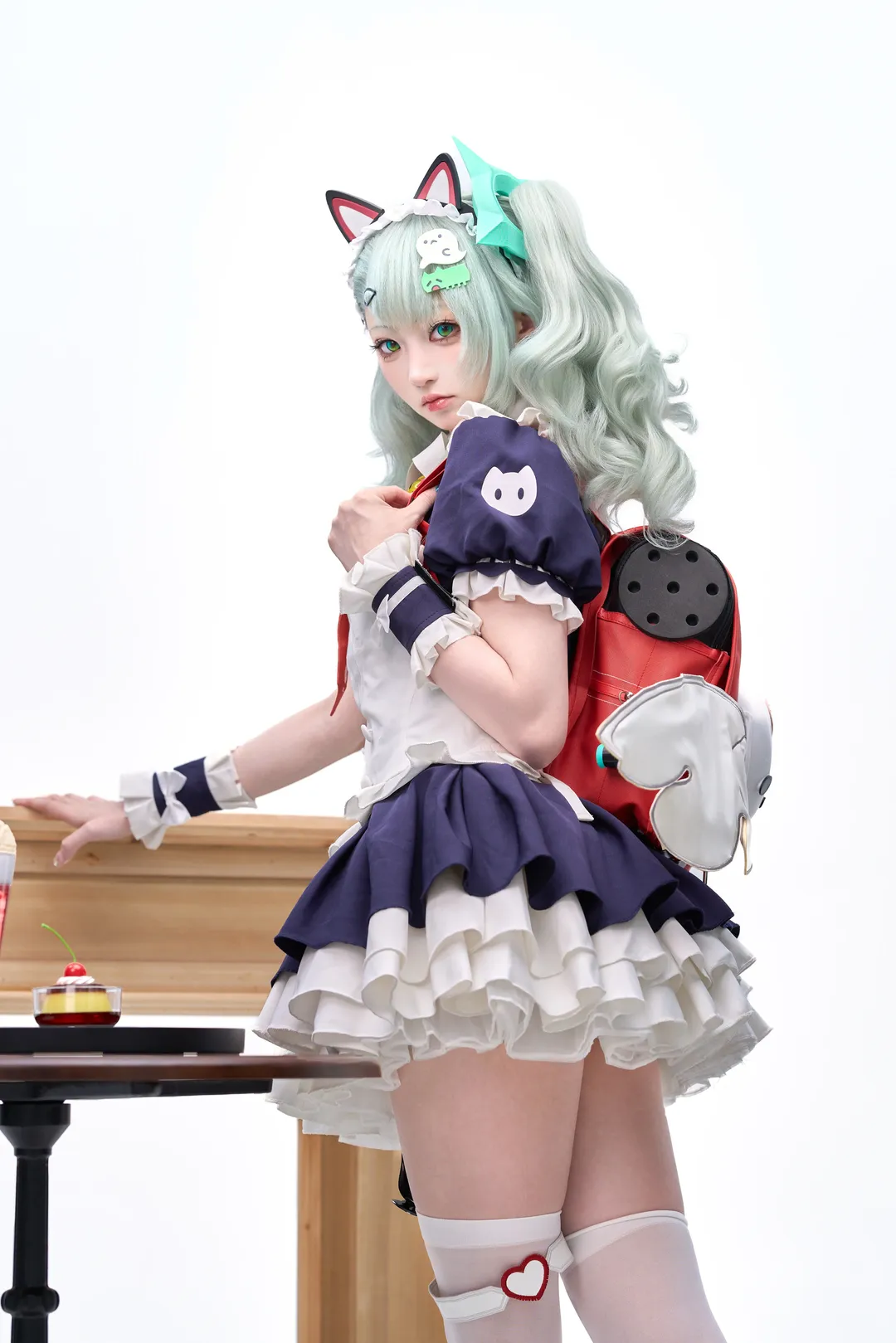 绝区零, 二次元cosplay, 千夏cos, 女仆cos, 咖啡厅摄影 - 第3张
