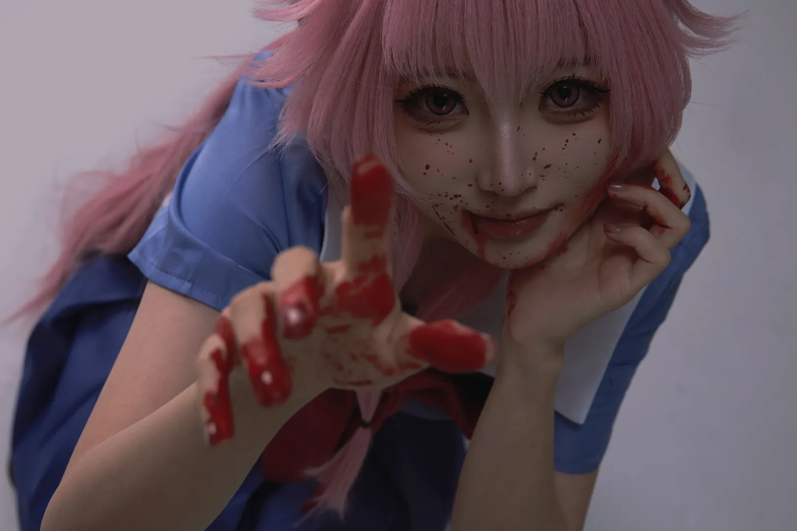 二次元摄影, 我妻由乃cos, 未来日记, 日系制服, 病娇cosplay - 第9张
