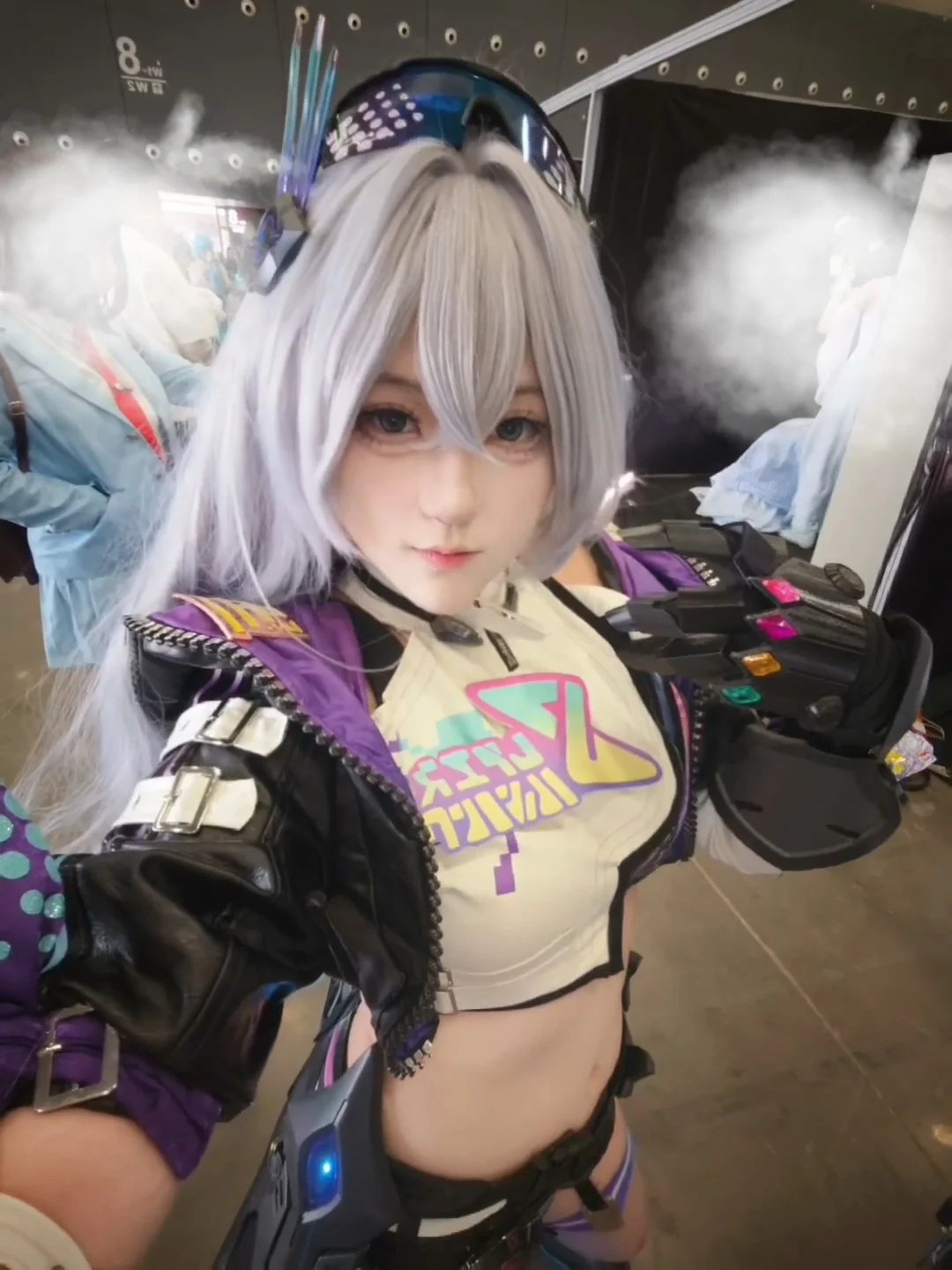 Honkai: Star Rail, Convention photos, Silver Wolf cosplay, Changsha heatwave, Mecha props