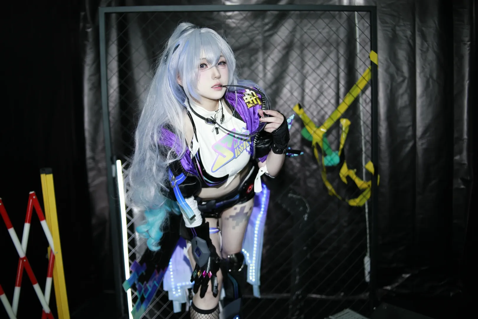崩坏星穹铁道, 银狼cos, cosplay摄影, 赛博朋克穿搭, 长沙热浪漫展 - 第1张