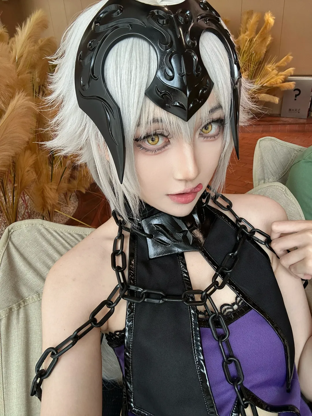 FGO, 暗黑系, cosplay摄影, 后期修图, 黑贞cos