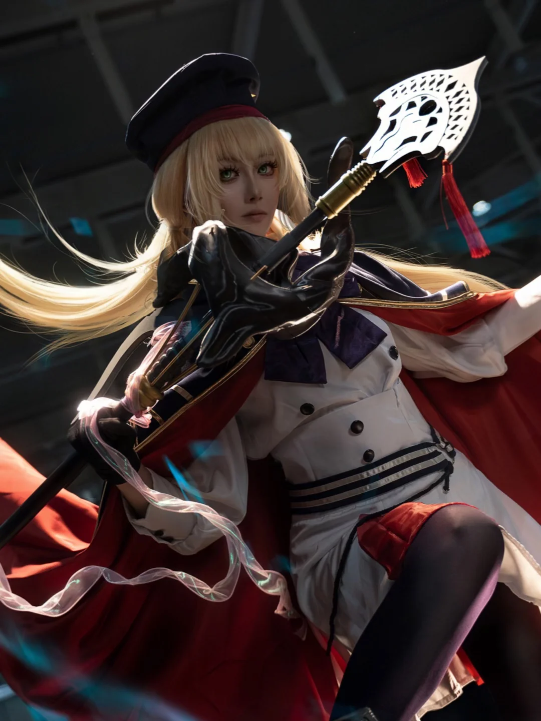 二次元コスプレ, イベント撮影, Fate/Grand Order, アルトリア・キャスター コスプレ, 黒ストッキングコスプレ - 1枚目
