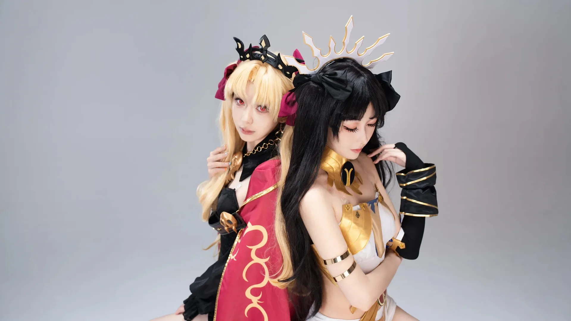 Fate/Grand Order, 伊什塔尔cos, 双人角色扮演, 埃列什基伽勒cos, 过膝袜cos - 第2张