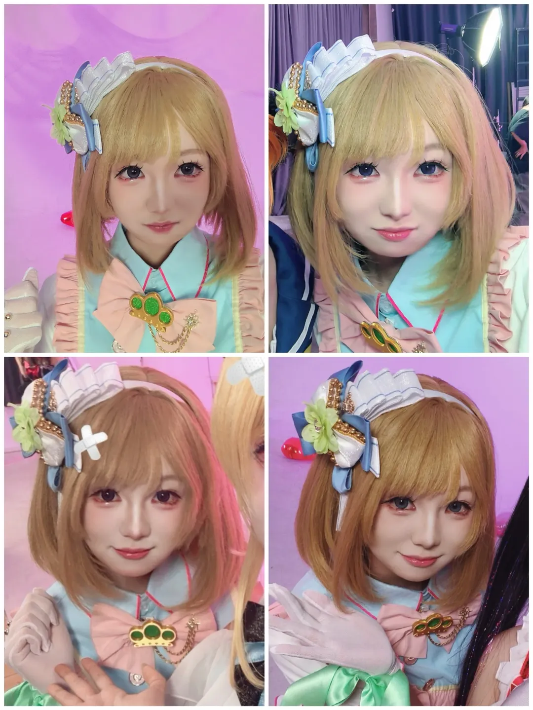 缪斯, lovelive, 小泉花阳cos, cosplay美瞳, 二次元大头贴 - 第1张