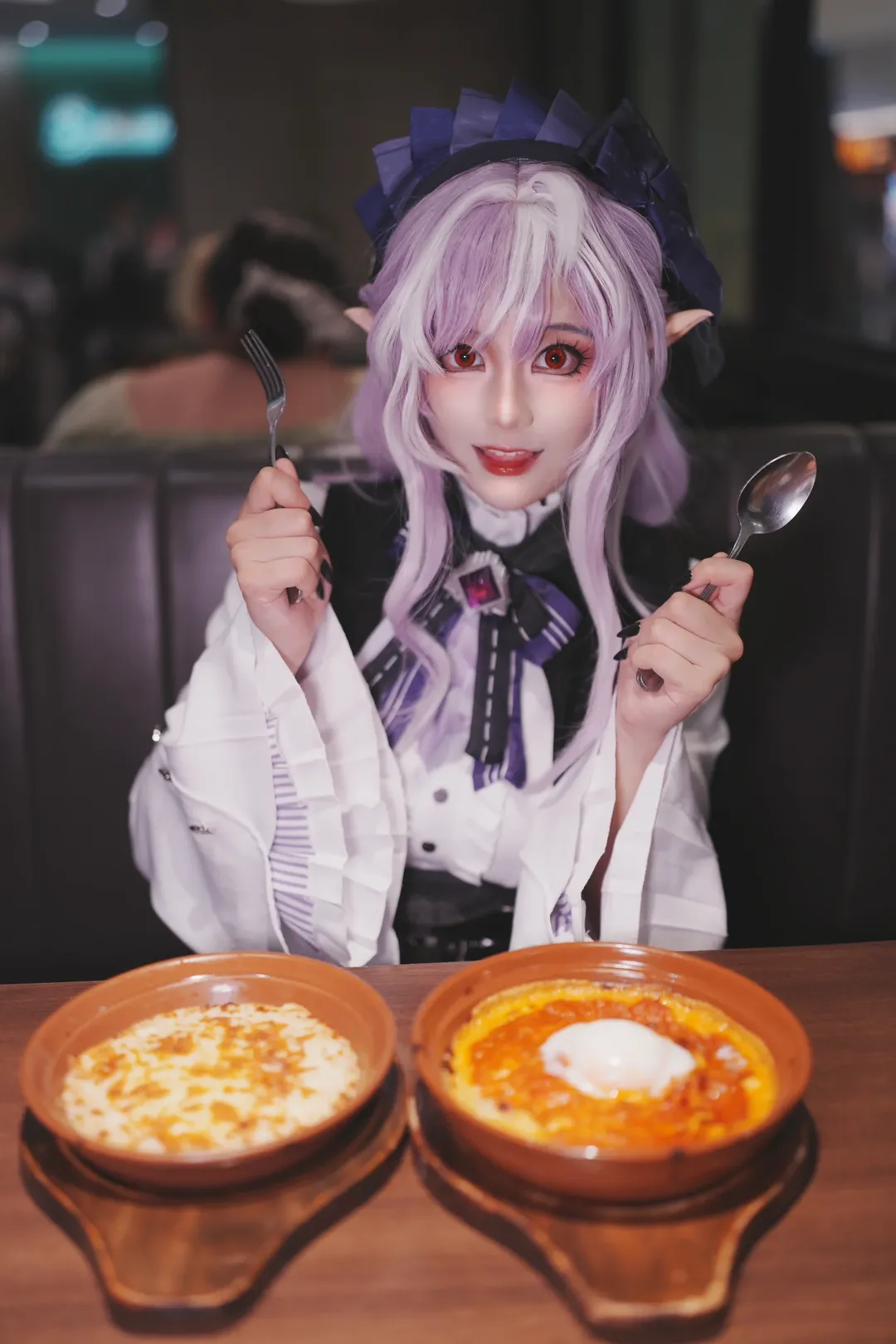 ゼンレスゾーンゼロ, ビビアン コスプレ, エルフ耳, コスプレ日常, グルメ探訪 - 2枚目