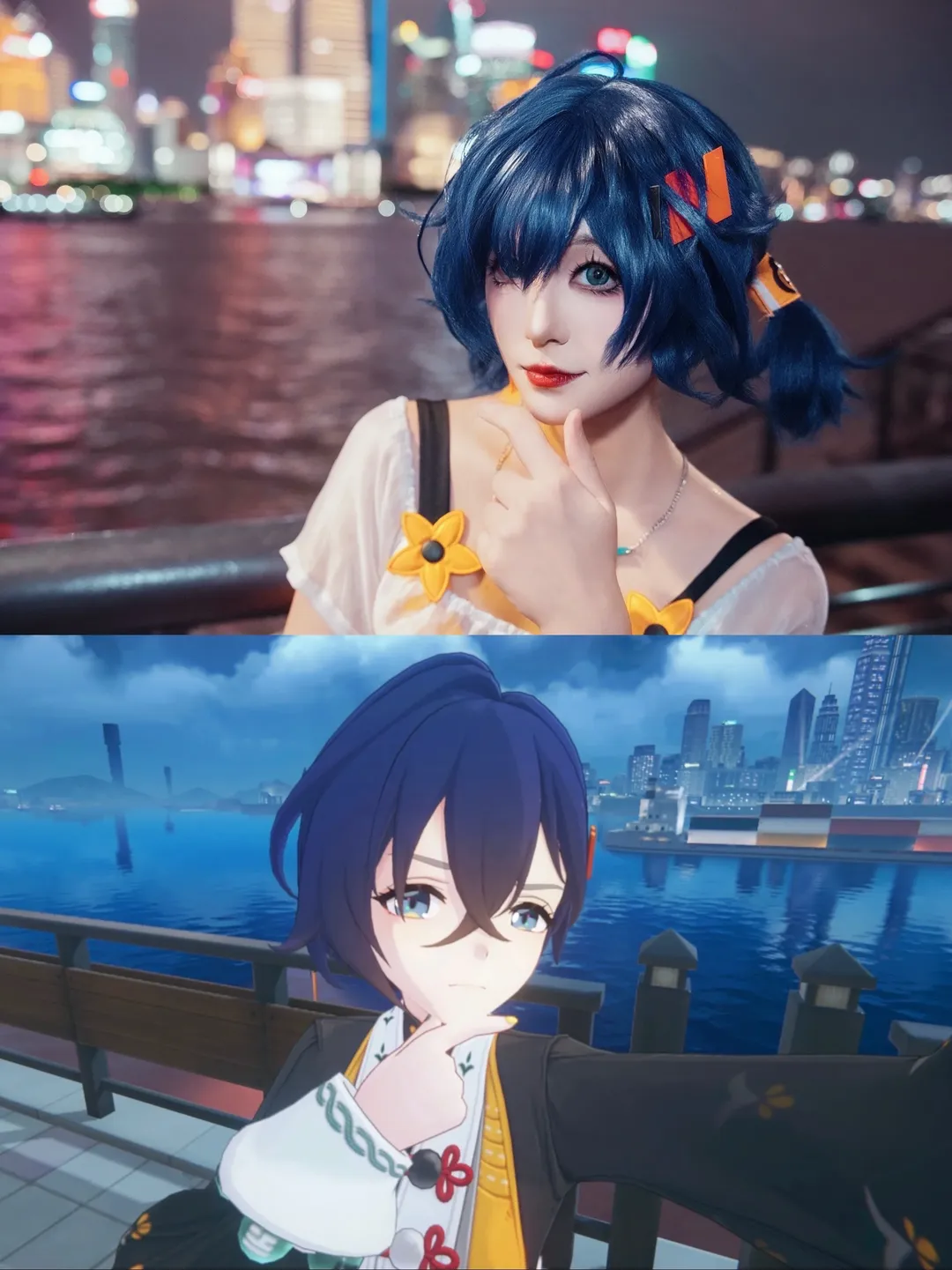 绝区零, cosplay日常, 铃cos, 游戏实景还原, 夜景自拍 - 第2张