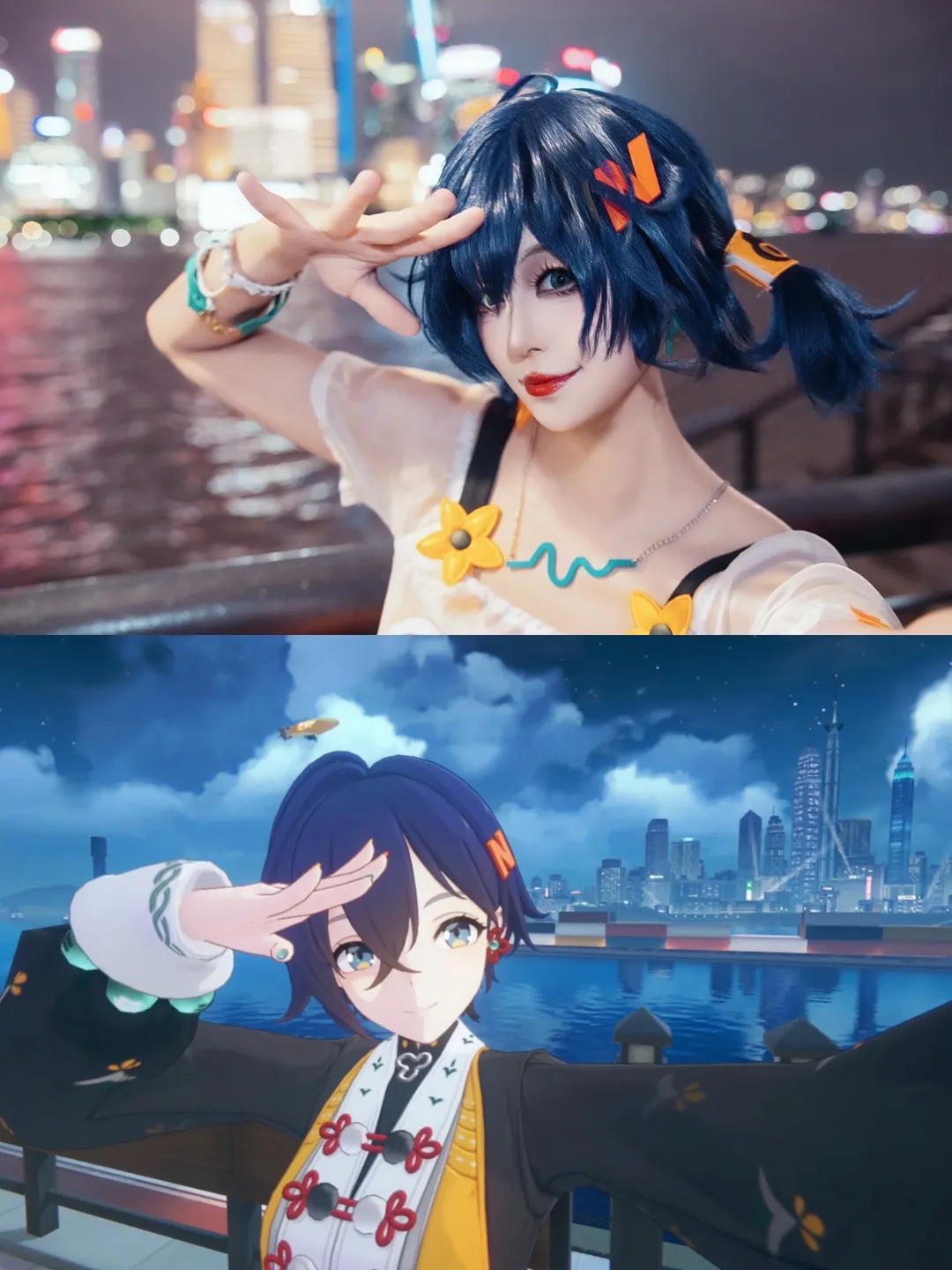 绝区零, cosplay日常, 铃cos, 游戏实景还原, 夜景自拍 - 第3张