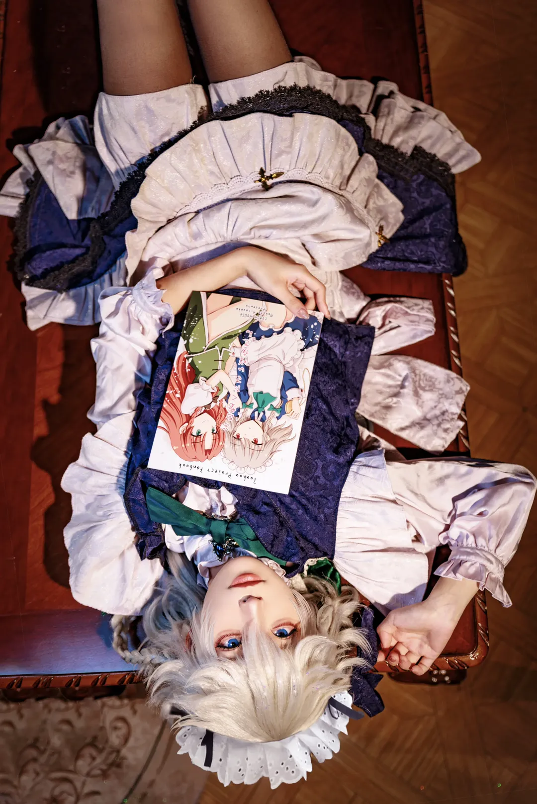 东方project, 十六夜咲夜cos, 白丝cos, 车万cos, 世界美咲剧场