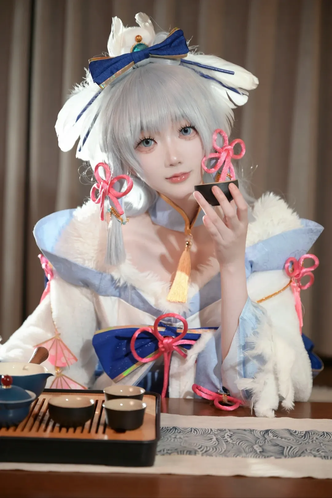 原神, cos正片, 二次元cosplay, 神里绫华cos, 白鹭公主 - 第1张
