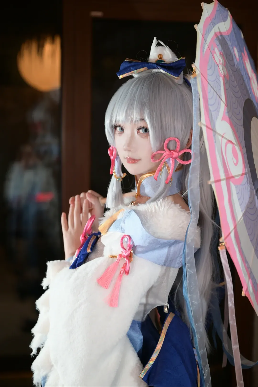 原神, cos正片, 二次元cosplay, 神里绫华cos, 白鹭公主 - 第3张