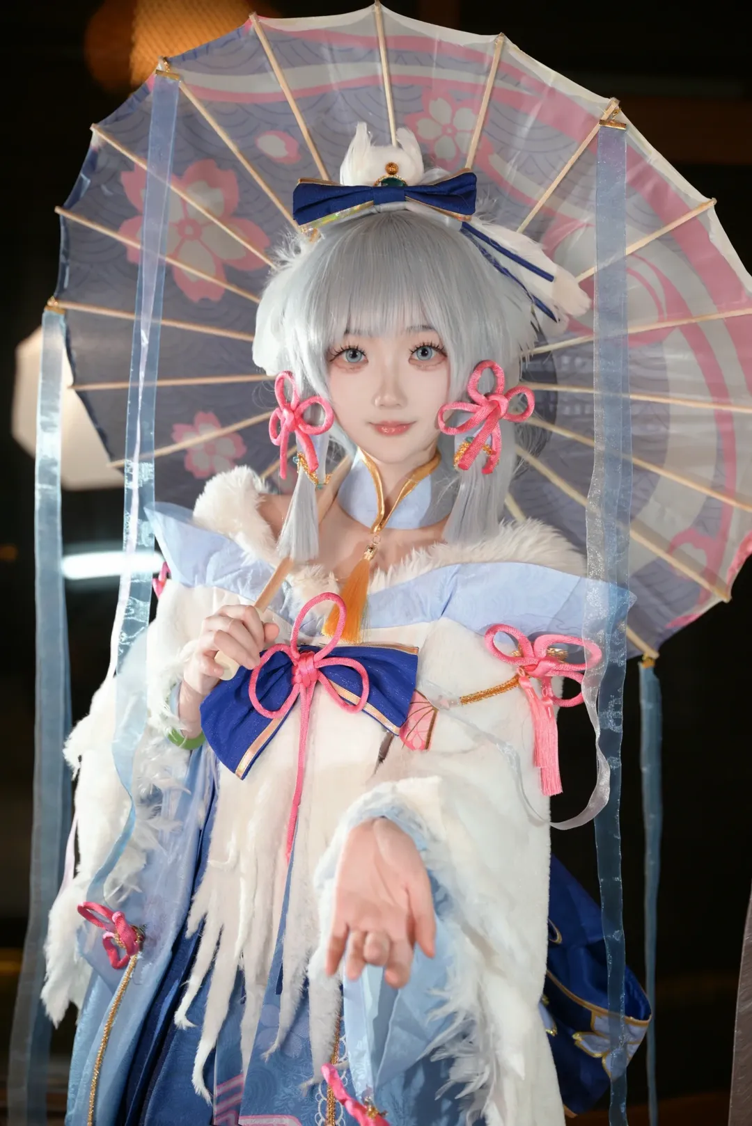 原神, cos正片, 二次元cosplay, 神裡綾華cos, 白鷺公主