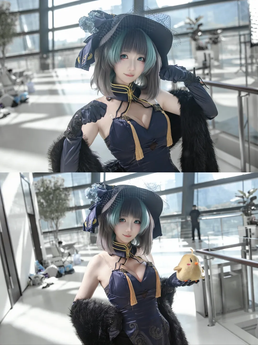 柴郡cos, 碧蓝航线, 旗袍, 漫展场照, 丝袜cosplay - 第1张