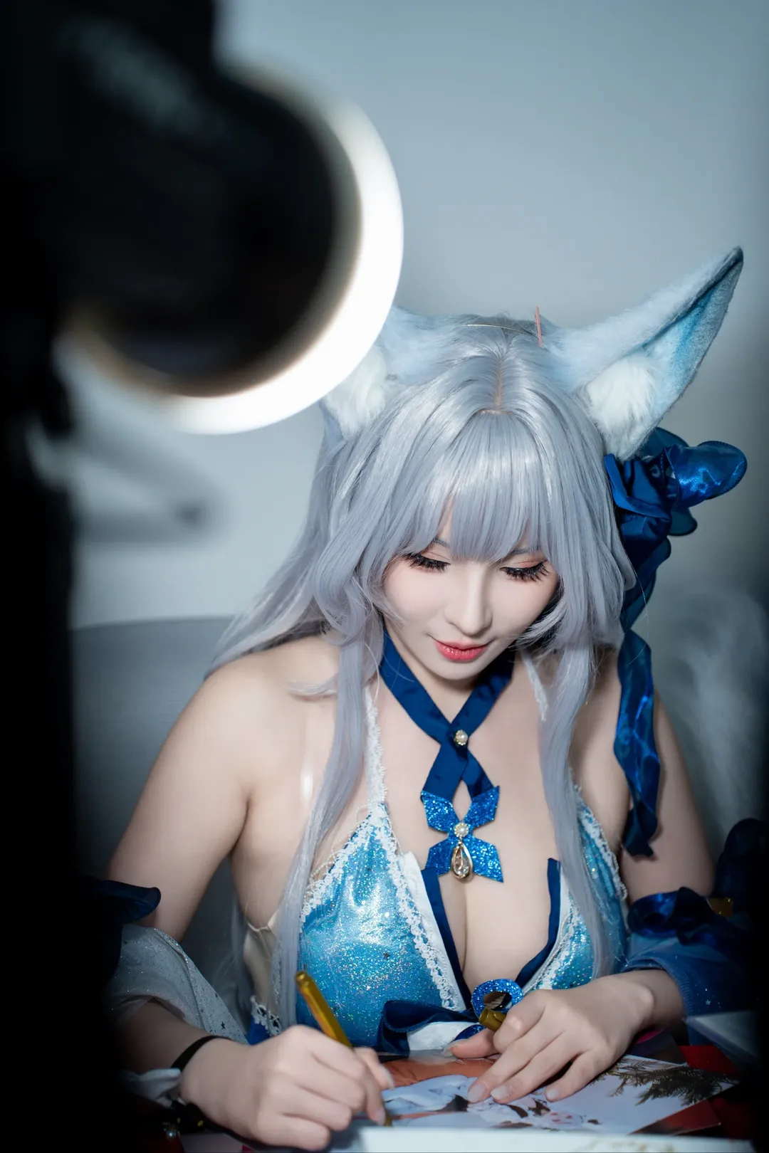 碧蓝航线, 樫野cos, 信浓cos, 圣路易斯cos, 黑色丝袜cosplay - 第2张