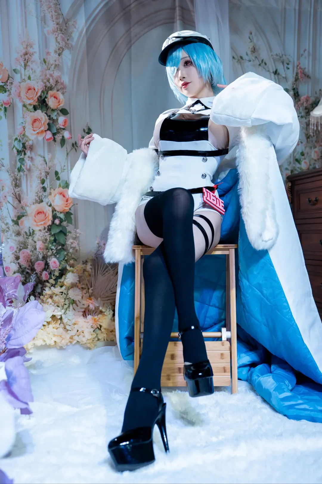 碧蓝航线, cosplay返图, 古比雪夫cos, 黑丝高跟, 北方联合