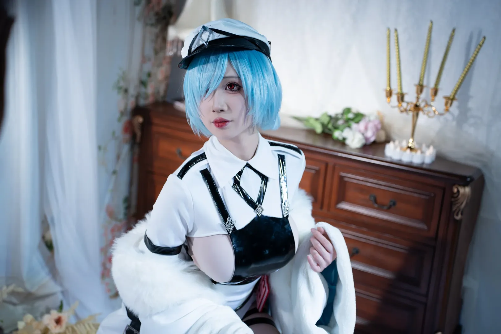 アズールレーン, コスプレ写真のシェア, クイビシェフ コスプレ, 黒ストッキングとハイヒール, 北方連合 - 7枚目