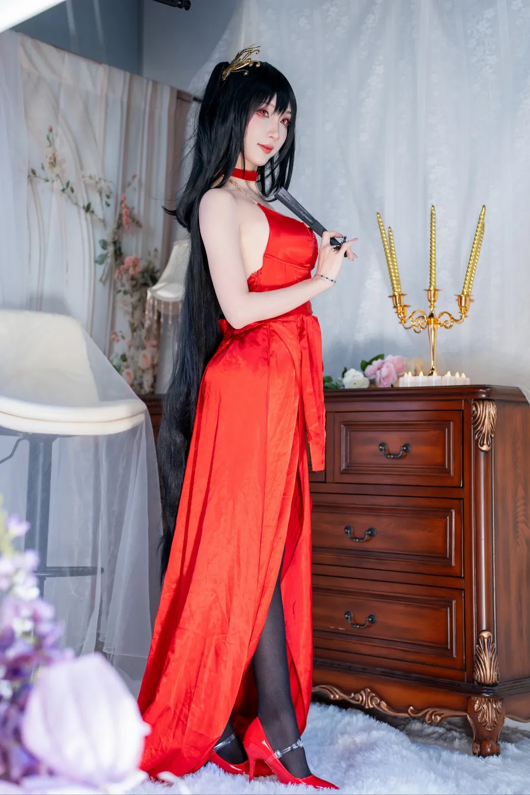 碧蓝航线, 二次元cosplay, cosplay穿搭, 大凤cos, 黑丝cos - 第1张