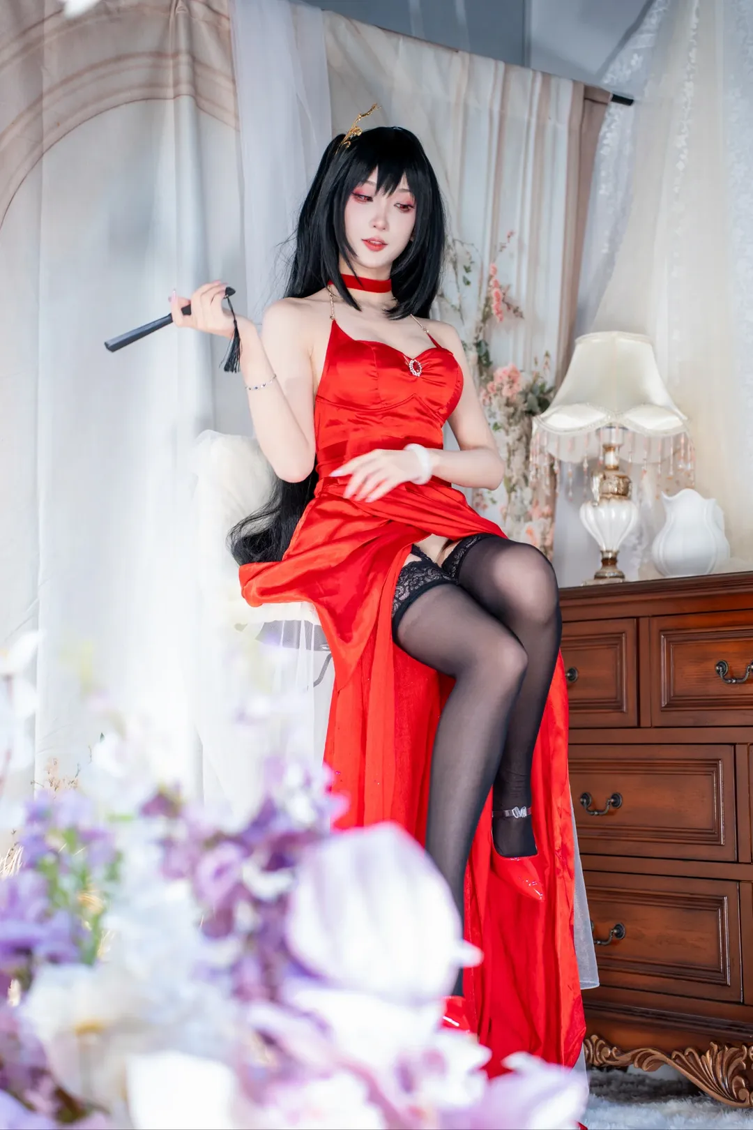 碧蓝航线, 二次元cosplay, cosplay穿搭, 大凤cos, 黑丝cos - 第3张