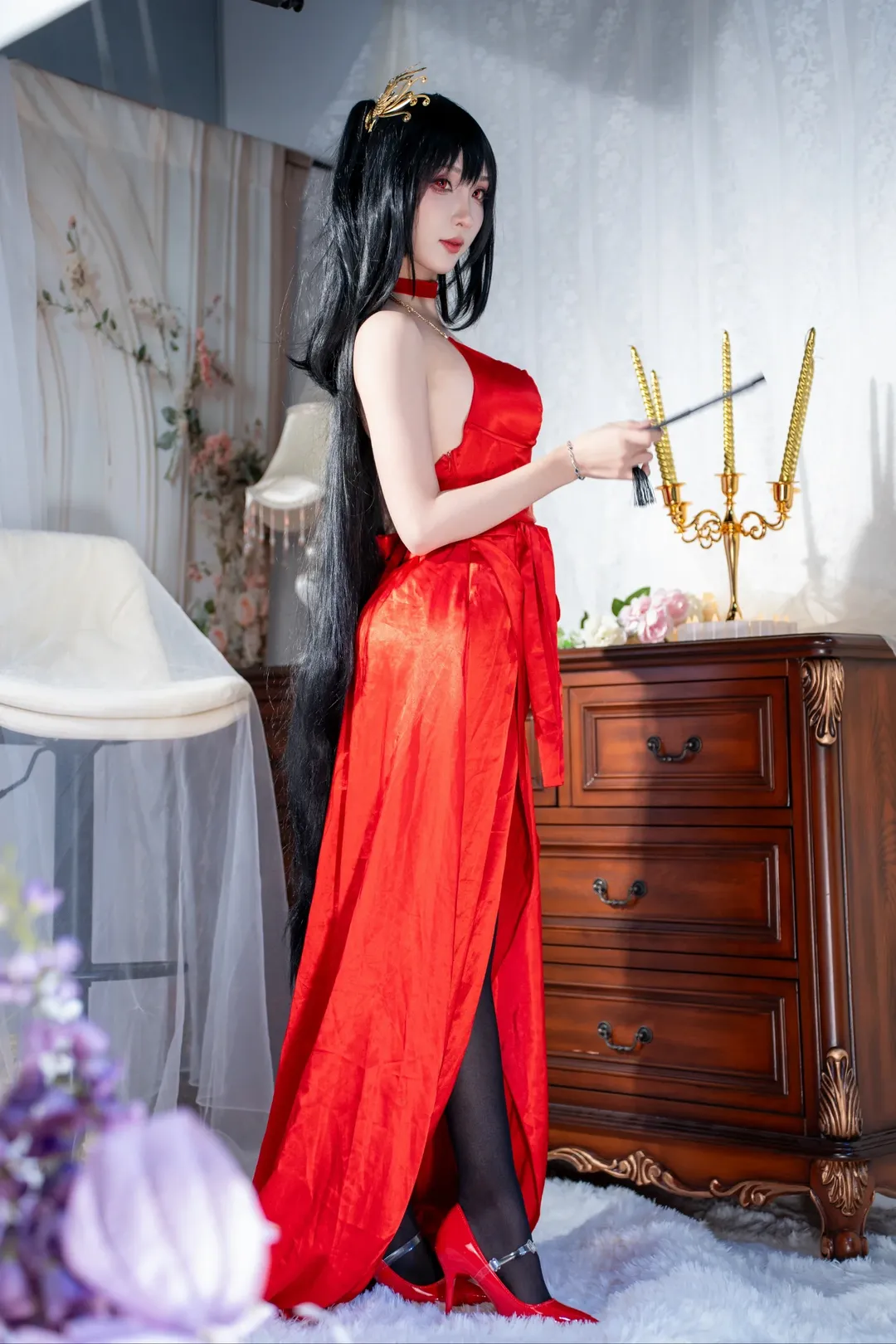 碧蓝航线, 二次元cosplay, cosplay穿搭, 大凤cos, 黑丝cos - 第6张
