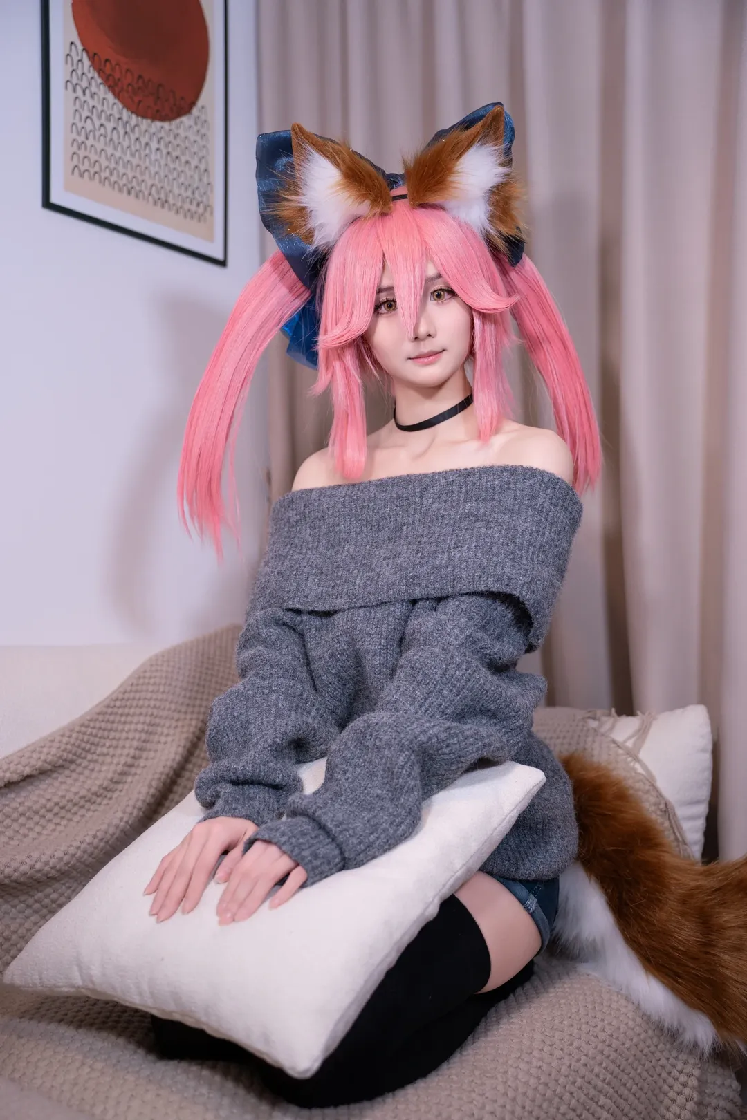 Fate/Grand Order, 玉藻前cos, sabercos, 丝袜, 生日作摄影 - 第5张