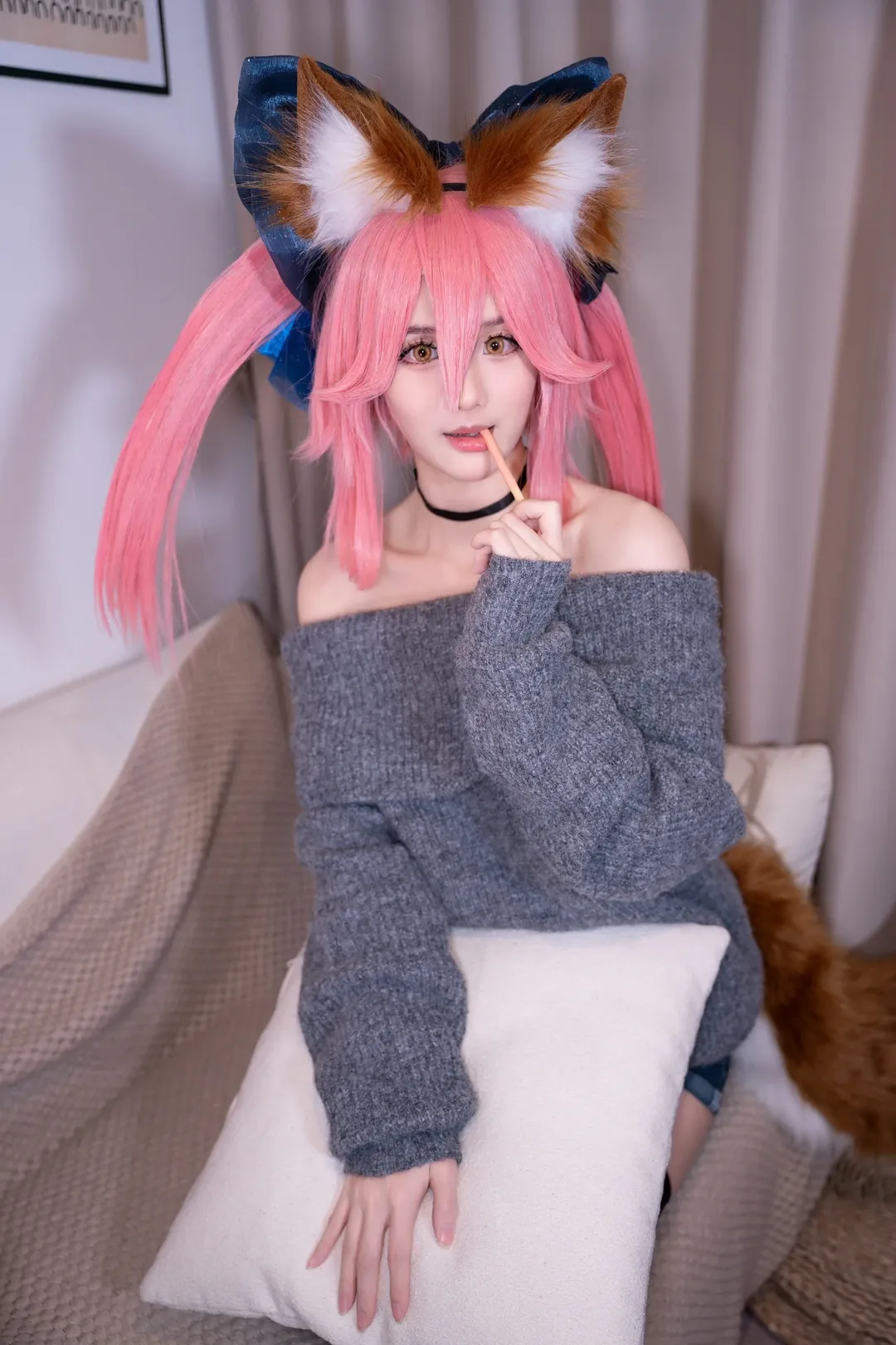 Fate/Grand Order, 玉藻前cos, sabercos, 丝袜, 生日作摄影 - 第6张