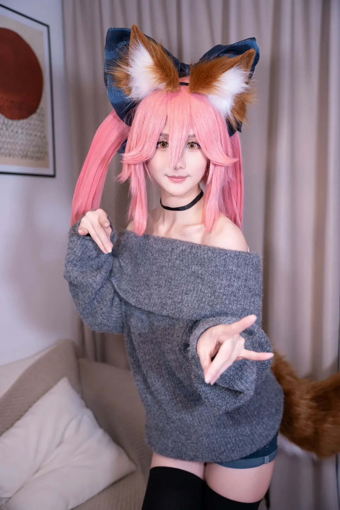 Fate/Grand Order, 玉藻前cos, sabercos, 丝袜, 生日作摄影 - 第8张