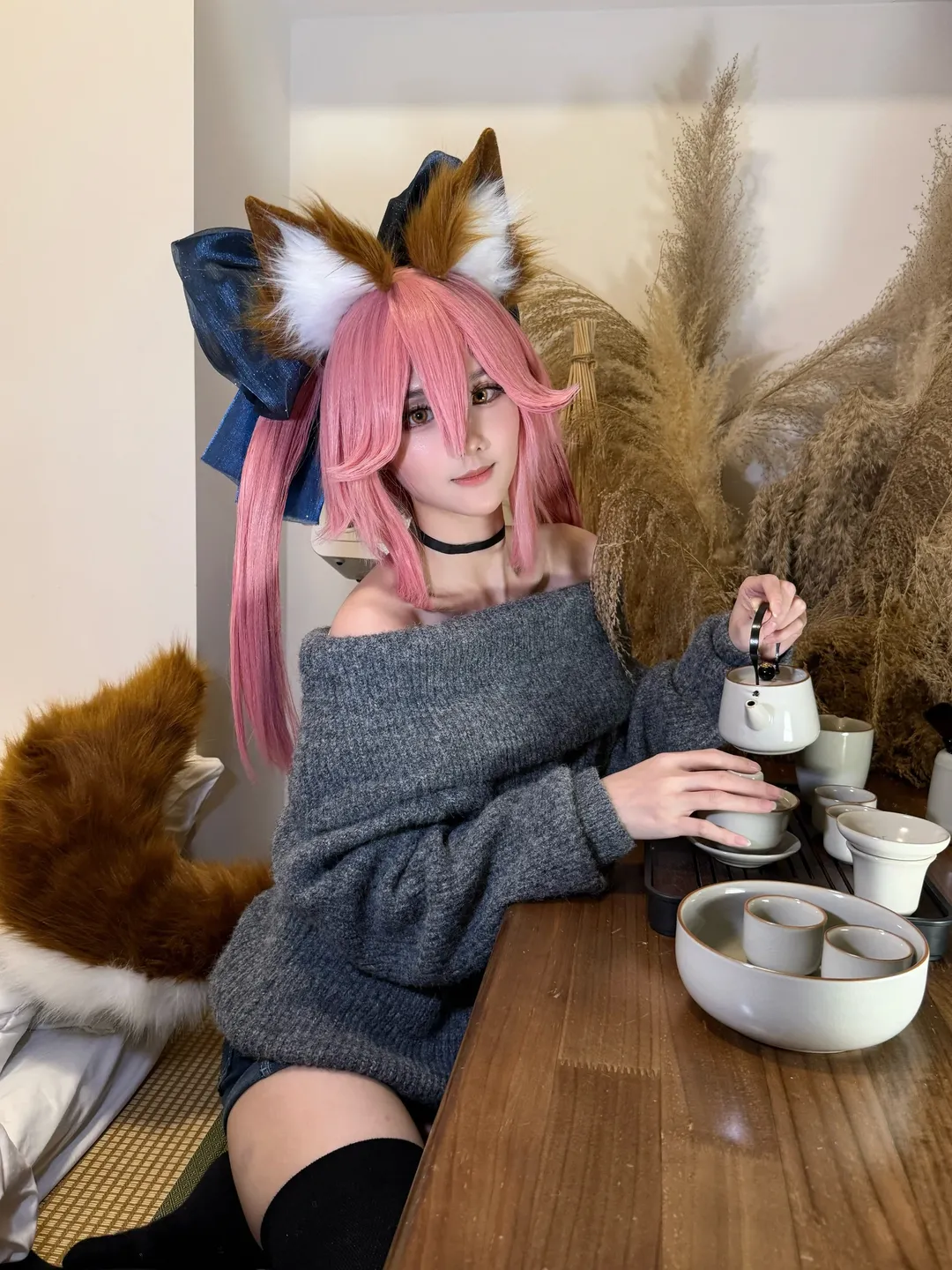 Fate/Grand Order, 玉藻前cos, sabercos, 丝袜, 生日作摄影