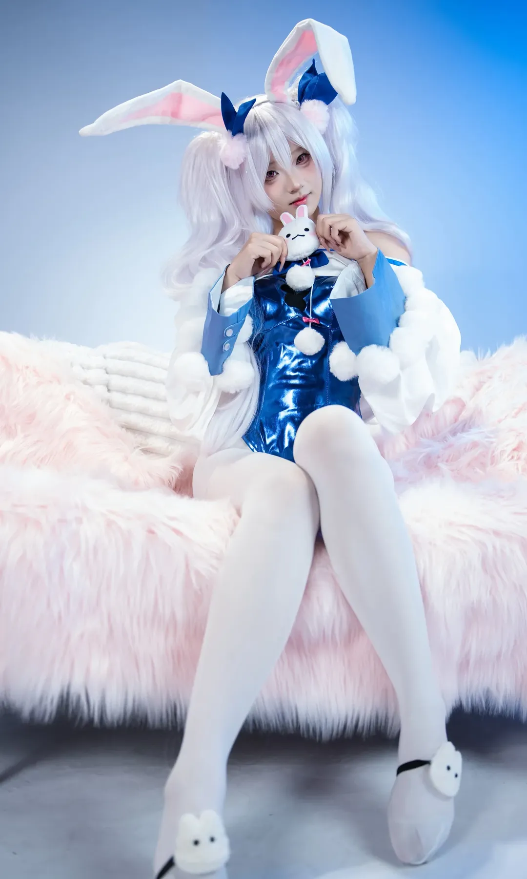 cosplay, 碧蓝航线, 拉菲cos, 兔女郎, 白丝 - 第1张