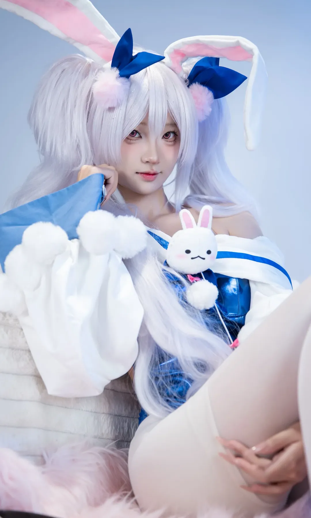 cosplay, 碧蓝航线, 拉菲cos, 兔女郎, 白丝 - 第2张
