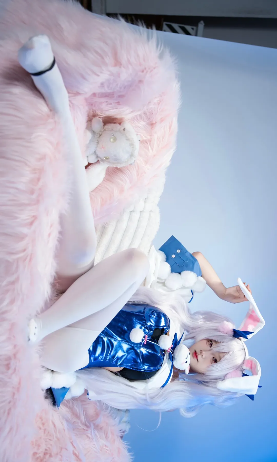 cosplay, 碧蓝航线, 拉菲cos, 兔女郎, 白丝 - 第8张
