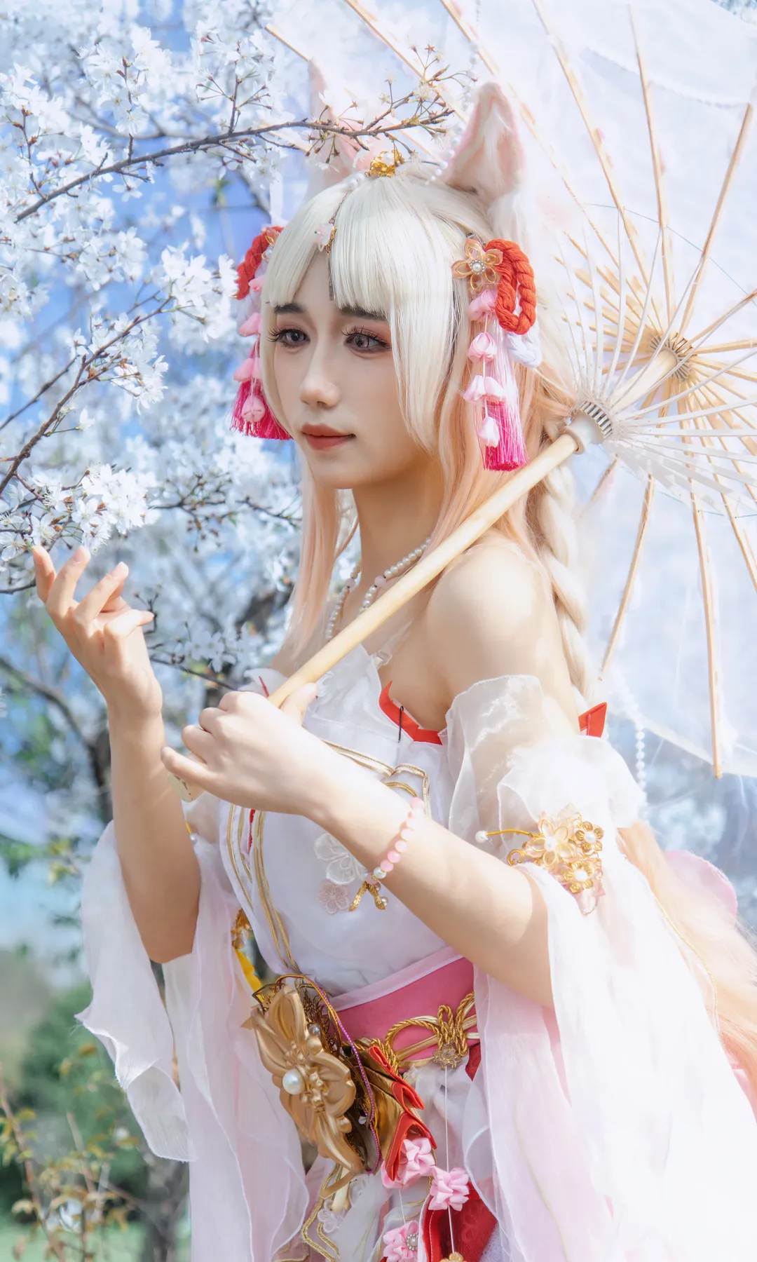 二次元, 永劫无间, 樱花, 胡桃cos, 青龙湖