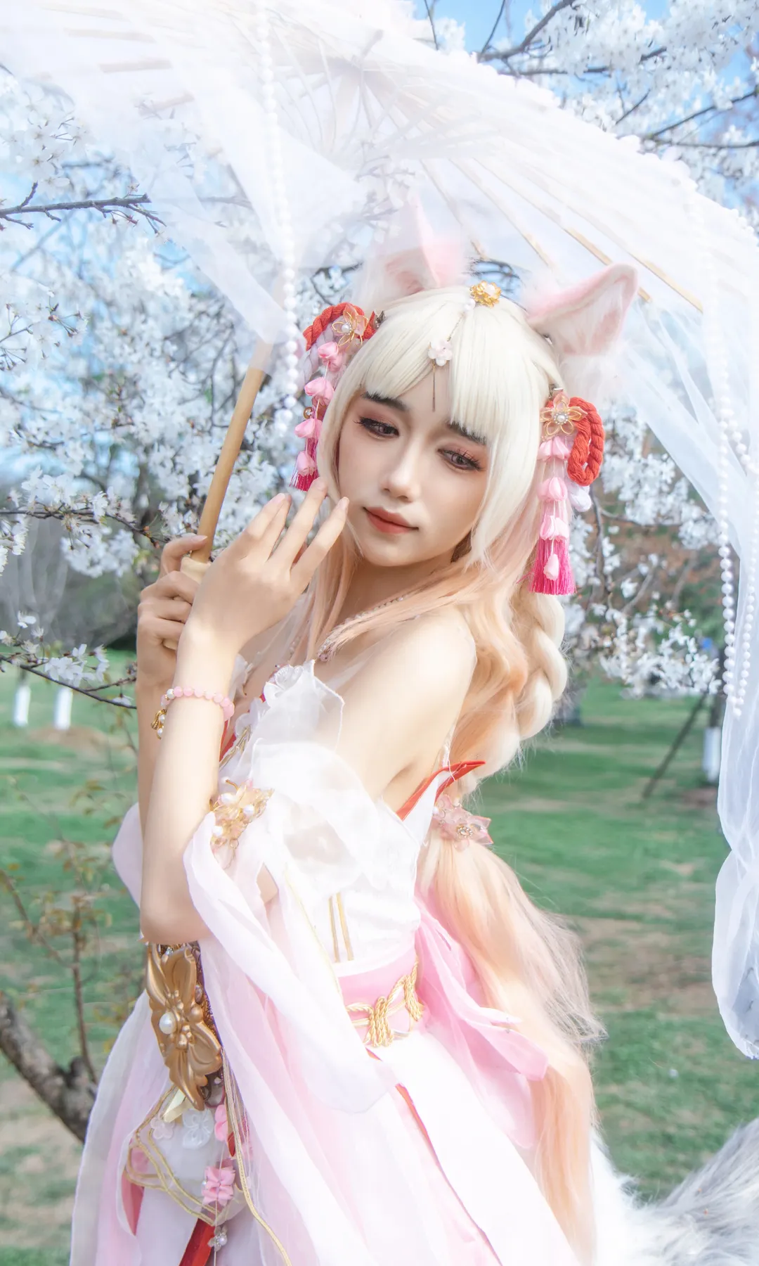 二次元, 永劫无间, 樱花, 胡桃cos, 青龙湖 - 第3张