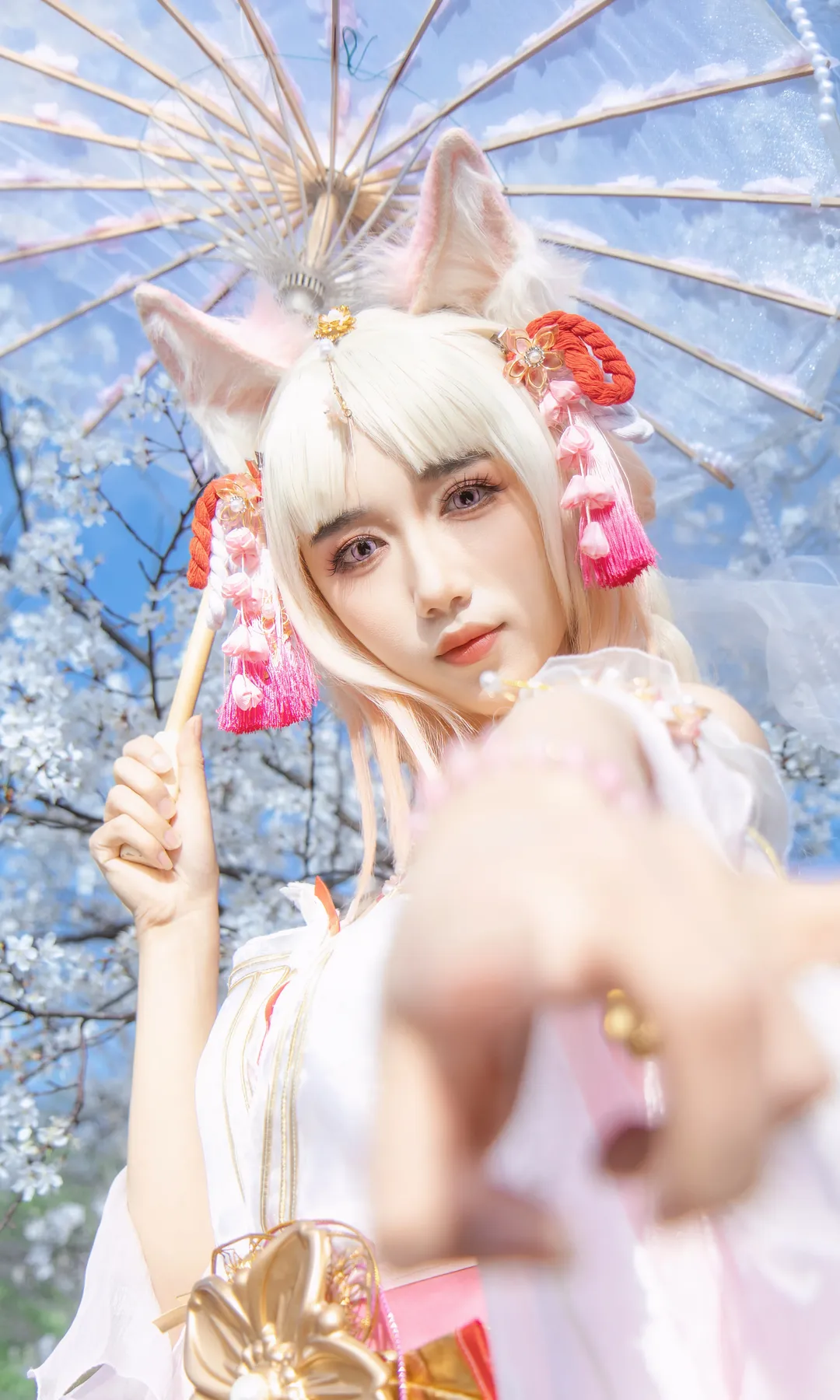 二次元, 永劫无间, 樱花, 胡桃cos, 青龙湖 - 第6张