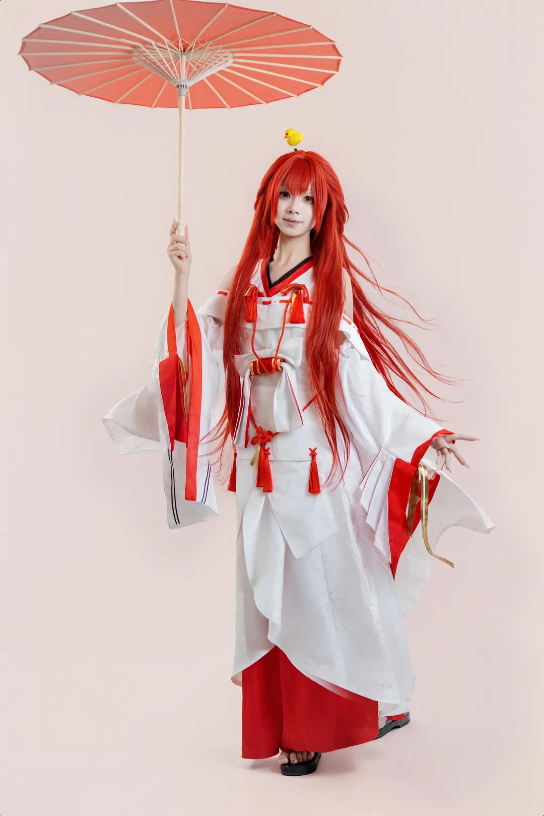 龙族, 和风服饰, 上杉绘梨衣cos, cosplay分享, 红发美瞳 - 第2张