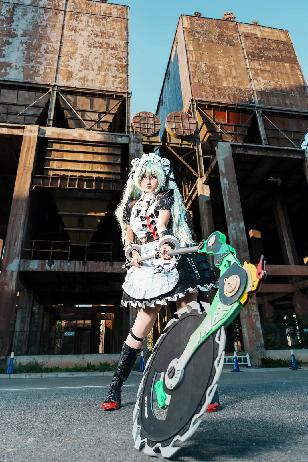 絕區零, 二次元cosplay, 電鋸女僕, 可琳威克斯cos, 首鋼園攝影 - 第1張