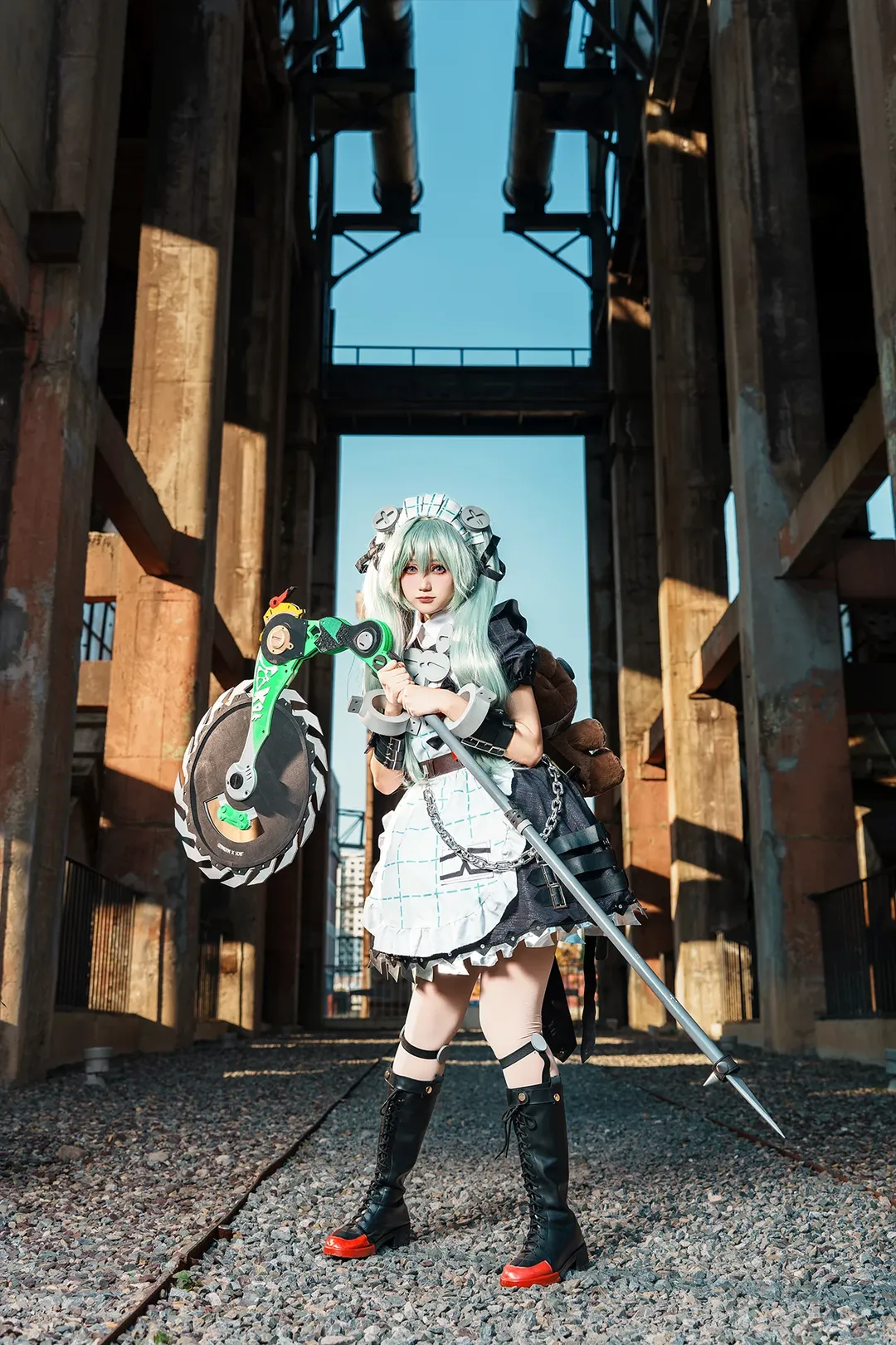 绝区零, 二次元cosplay, 电锯女仆, 可琳威克斯cos, 首钢园摄影