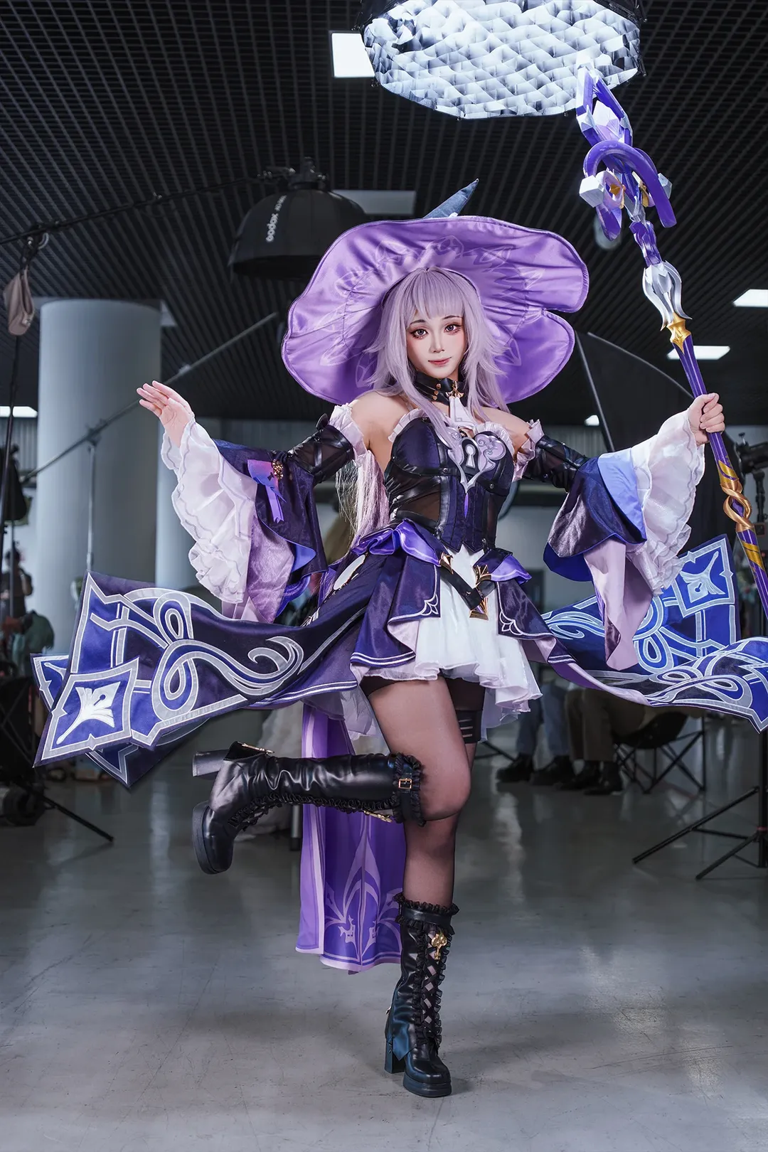 崩坏星穹铁道, 漫展返图, 大黑塔cos, cosplay场照, 黑丝穿搭 - 第1张
