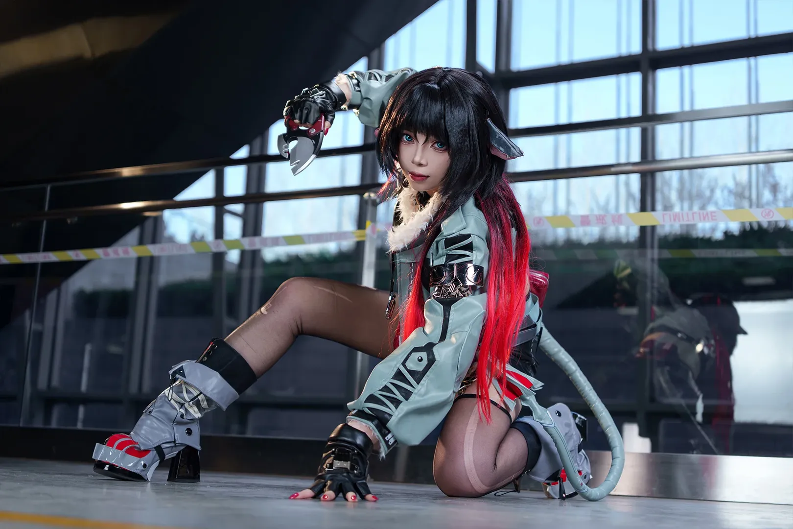 絕區零, 二次元攝影, 漫展場照, 簡杜cos, 破洞絲襪cos