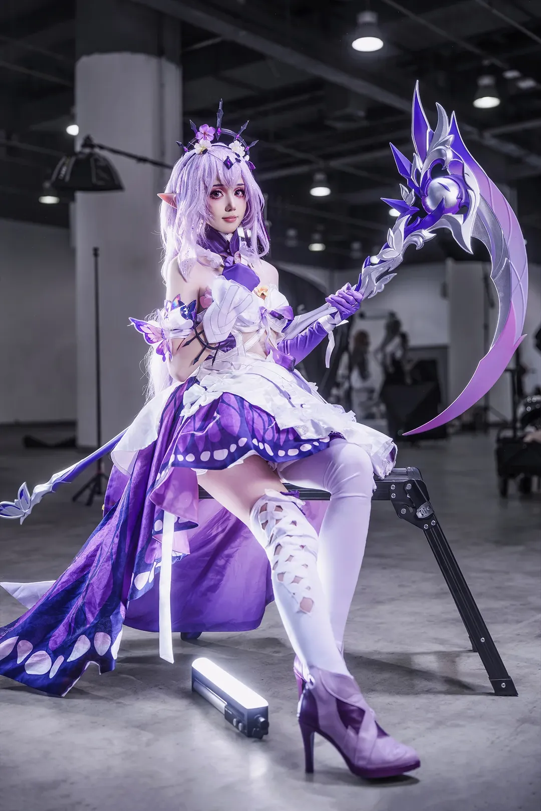 Honkai: Star Rail, Convention photos, Anime cosplay, Castorice cosplay, Butterfly elements