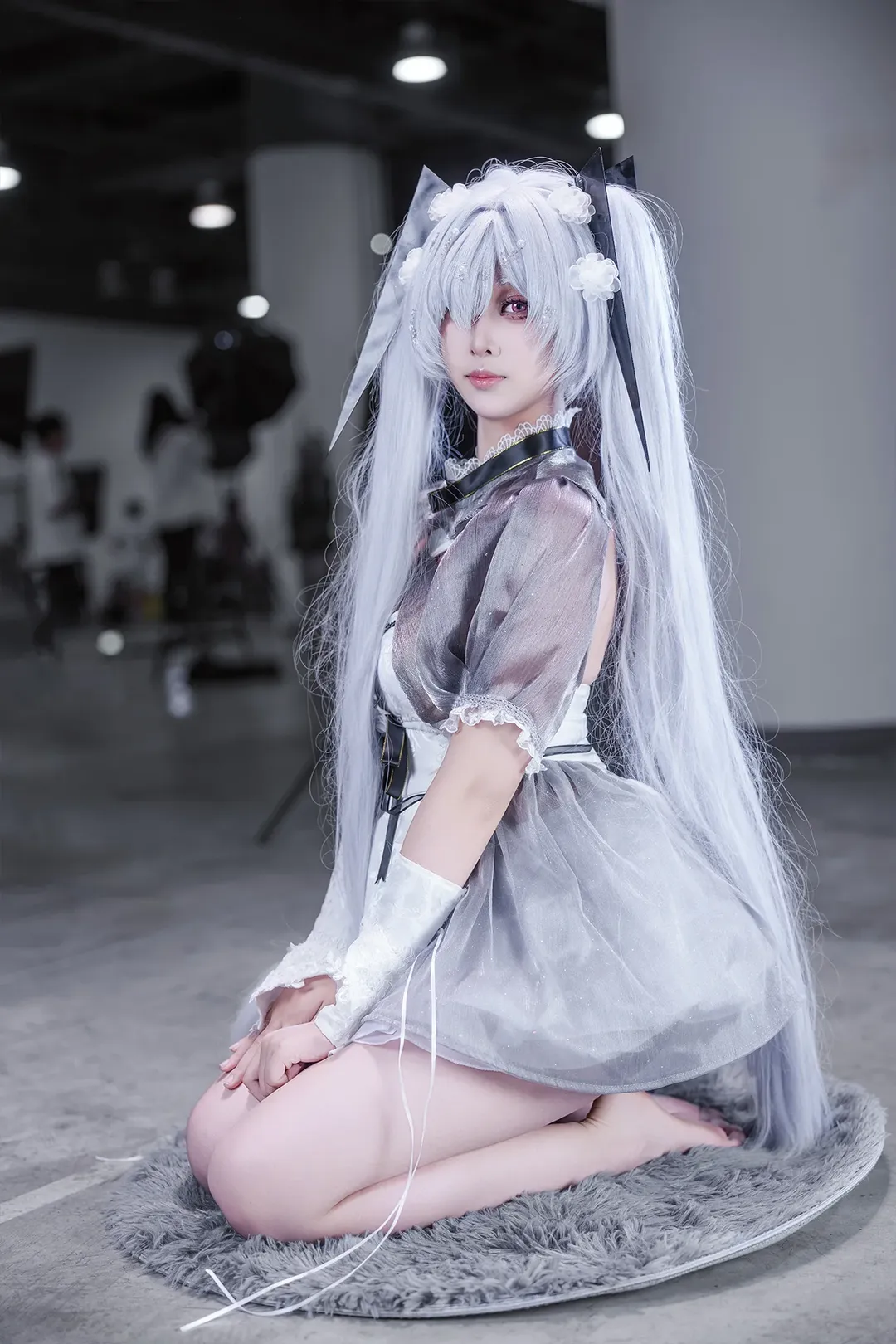 二次元摄影, 漫展返图, 灰姑娘cos, 胜利女神, 白毛cos - 第3张